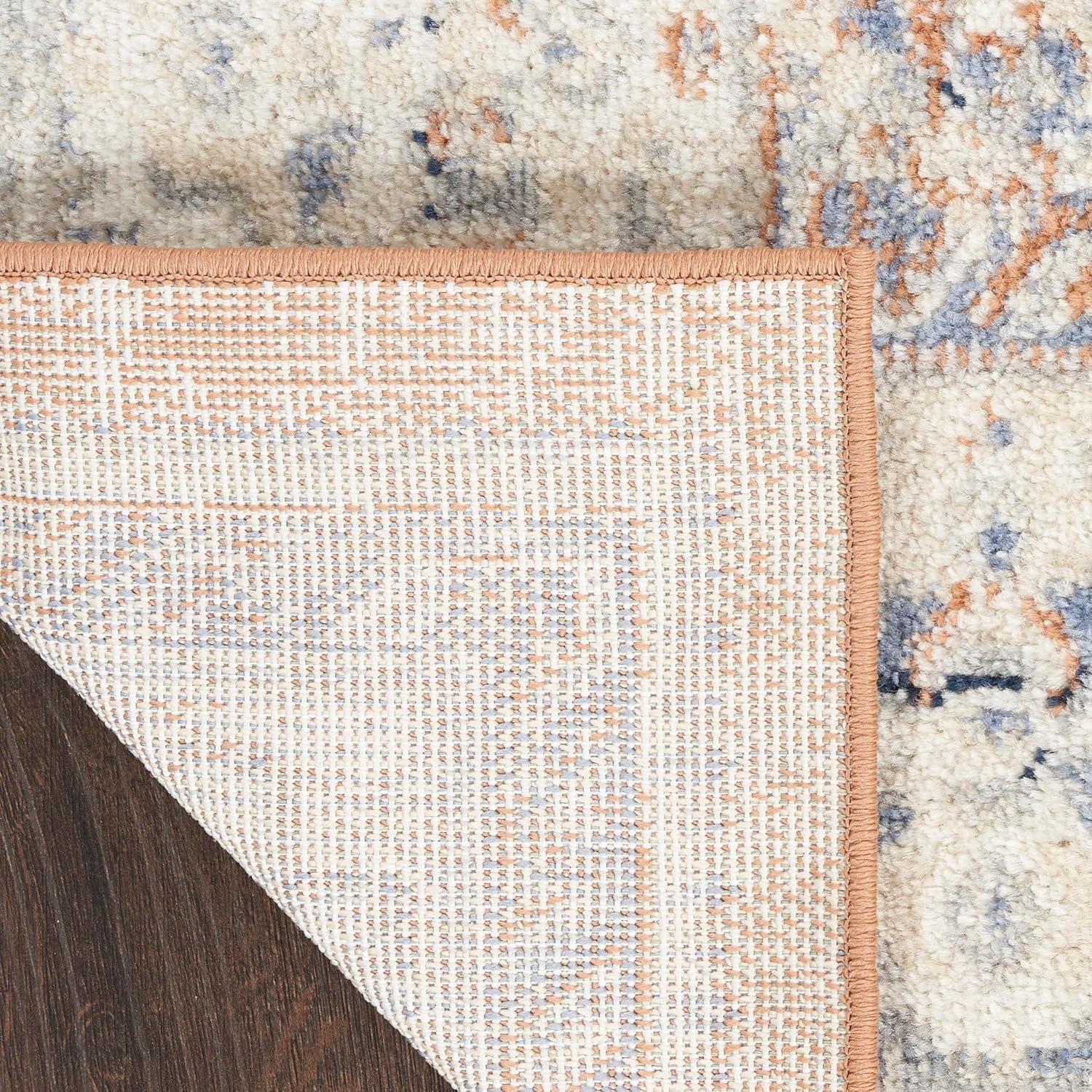 Nourison 8' x 10' Essentials Persian Vintage Indoor Outdoor Area Rug Beige Blue