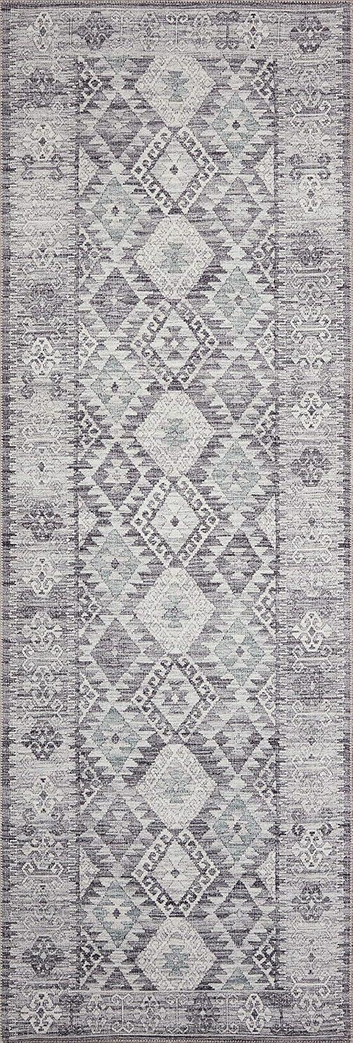 Loloi II Zion Southwestern Traditional Area Rug, Gray, 2'3" x 3'9"