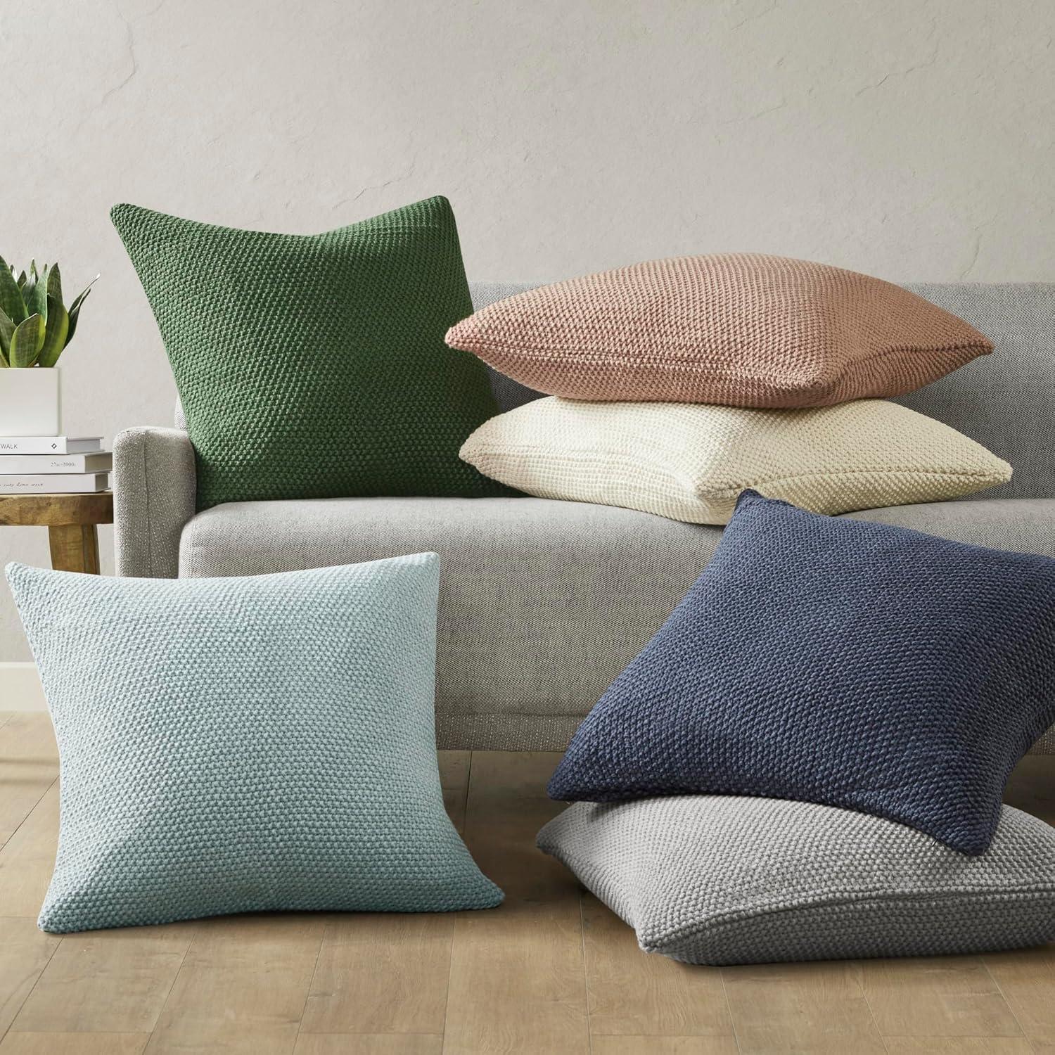 INK+IVY Tino Knit Square Euro Pillow Sham