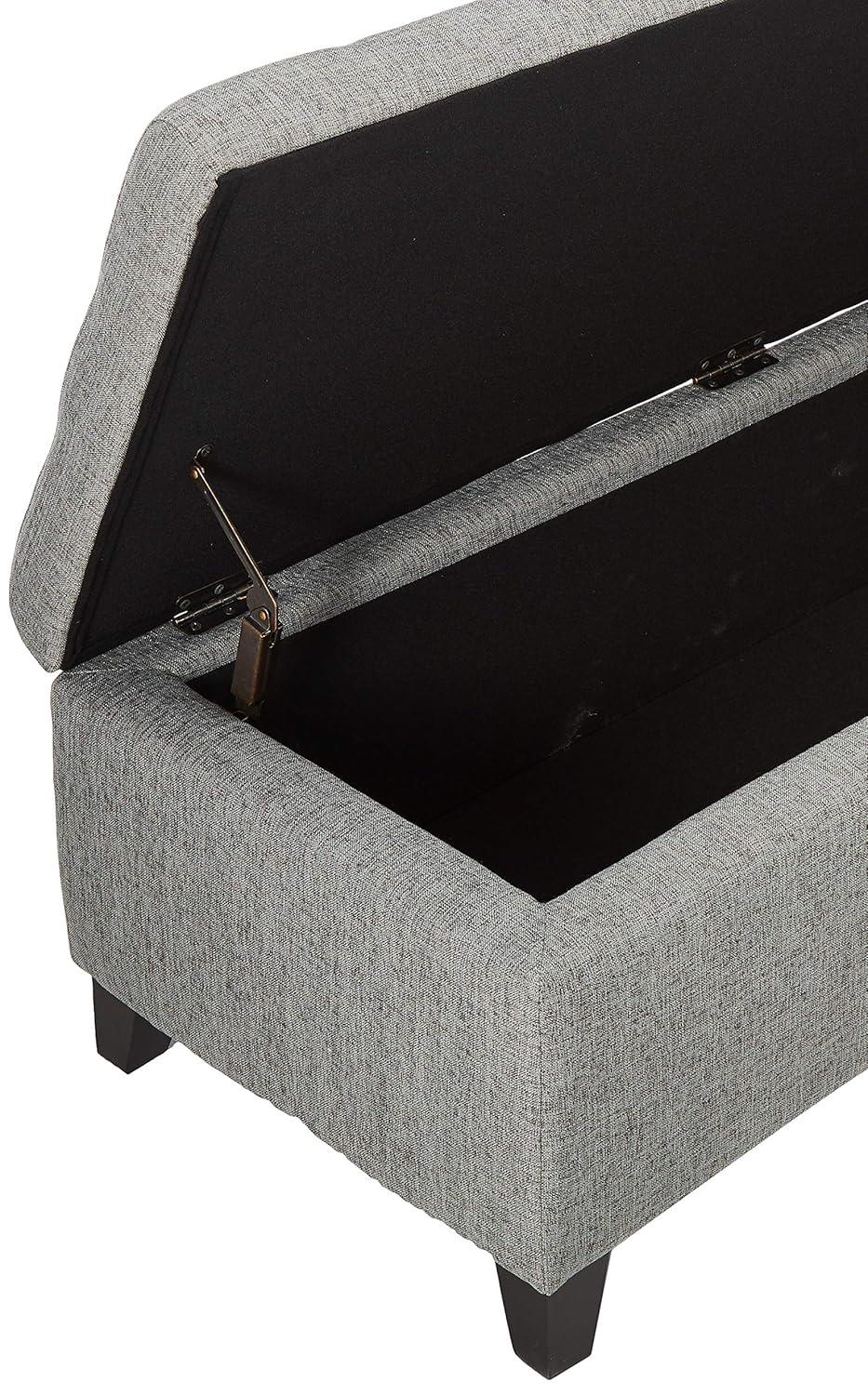 Mission Storage Ottoman - Gray - Christopher Knight Home