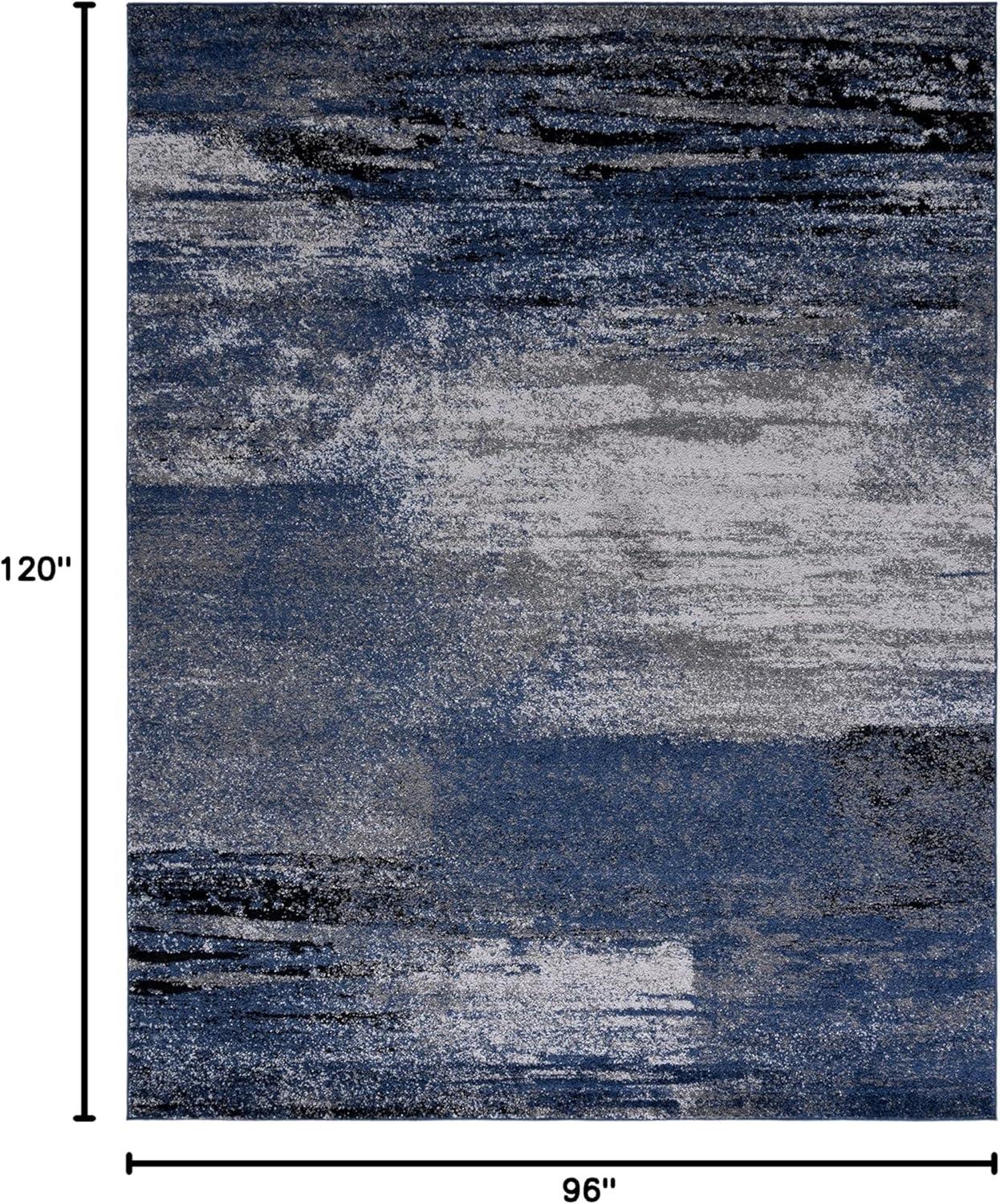 Adirondack ADR112 Machine Made Indoor Area Rug - Grey/Blue - 8'x10' - Safavieh