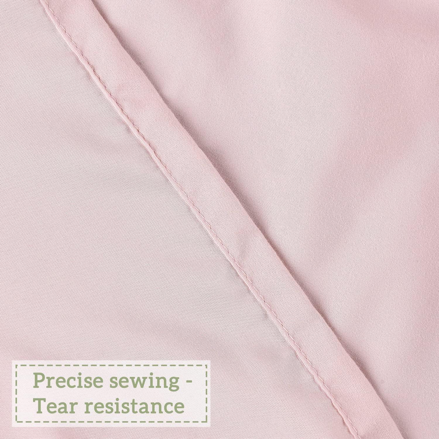 Peach Ruffle Shower Curtain, Vintage Handcrafted Bow Tie Bath Curtain for Master Bathroom, Ruched Microfiber Bathroom Curtain with 12 Buttonholes, 72" W x 72" H (LQ-10)