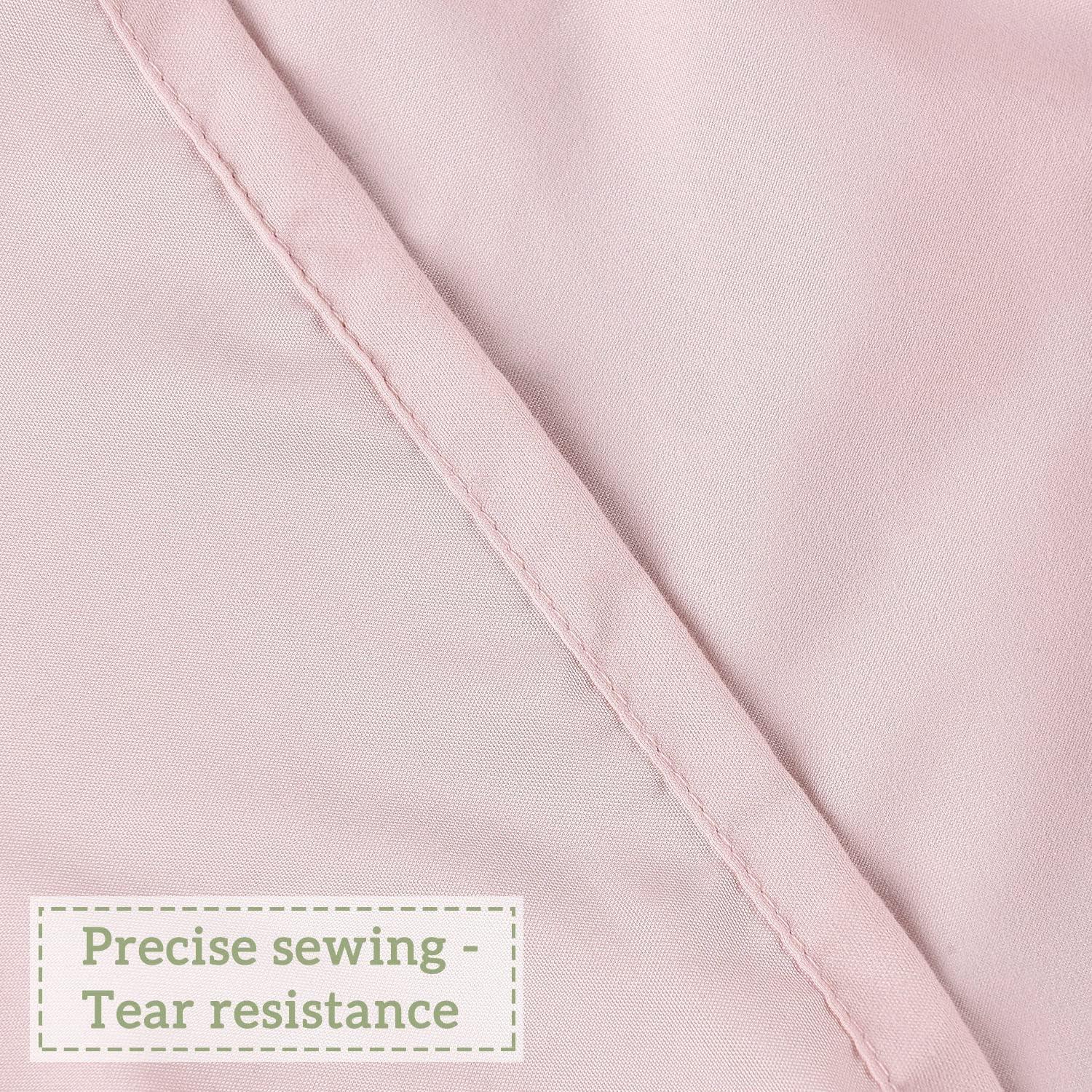 Peach Ruffle Shower Curtain, Vintage Handcrafted Bow Tie Bath Curtain for Master Bathroom, Ruched Microfiber Bathroom Curtain with 12 Buttonholes, 72" W x 72" H (LQ-10)