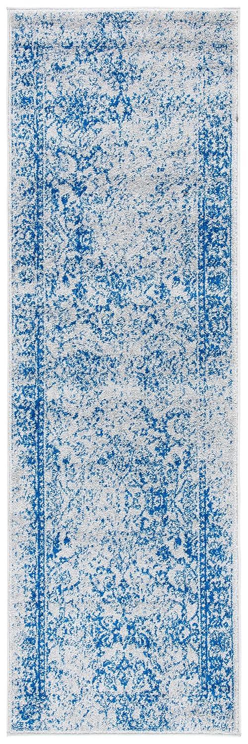 Adirondack ADR109 Machine Made Indoor Runner - Grey/Blue - 2'-6"x18' - Safavieh