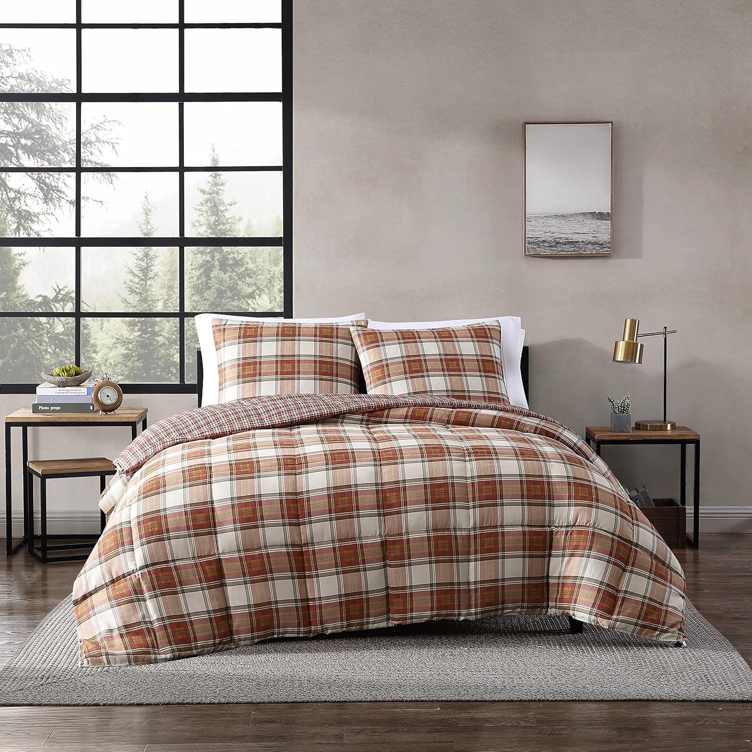 Edgewood Plaid Reversible Comforter Set - Eddie Bauer