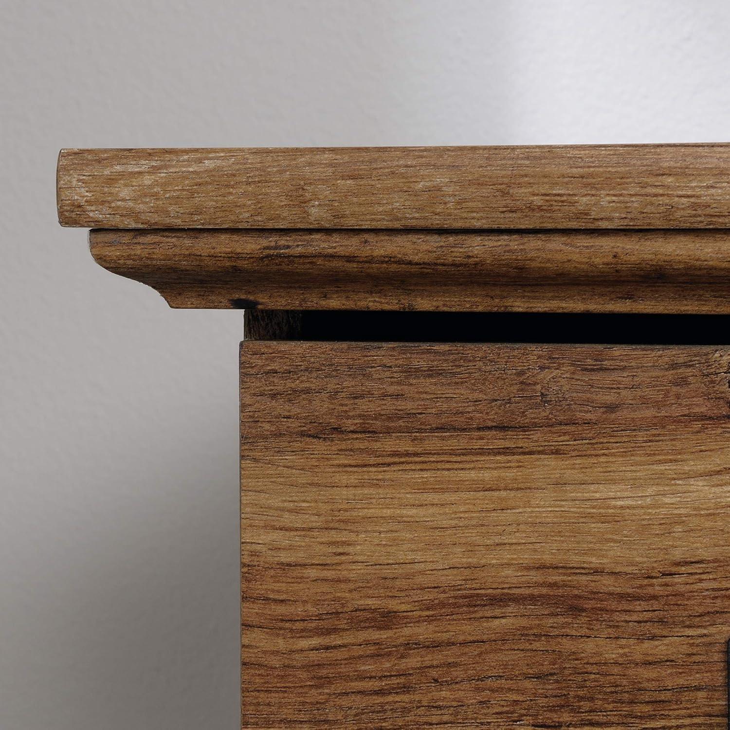 Sauder Palladia Dresser Vintage Oak: 6-Drawer Storage, Laminated Particle Board, Bedroom Organizer