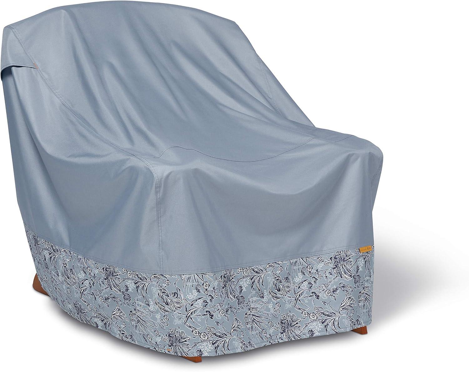 Classic Accessories for Vera Bradley Water-Resistant Adirondack Patio Chair Cover, 32 x 34 x 32 Inch, Rain Forest Toile Gray KEF16