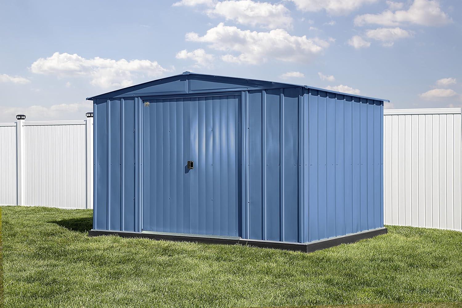 10 ft. W x 8 ft. D Metal Storage Shed