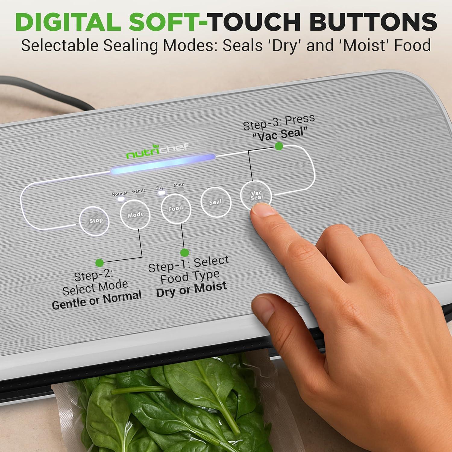 NutriChef Automatic Food Vacuum Sealer