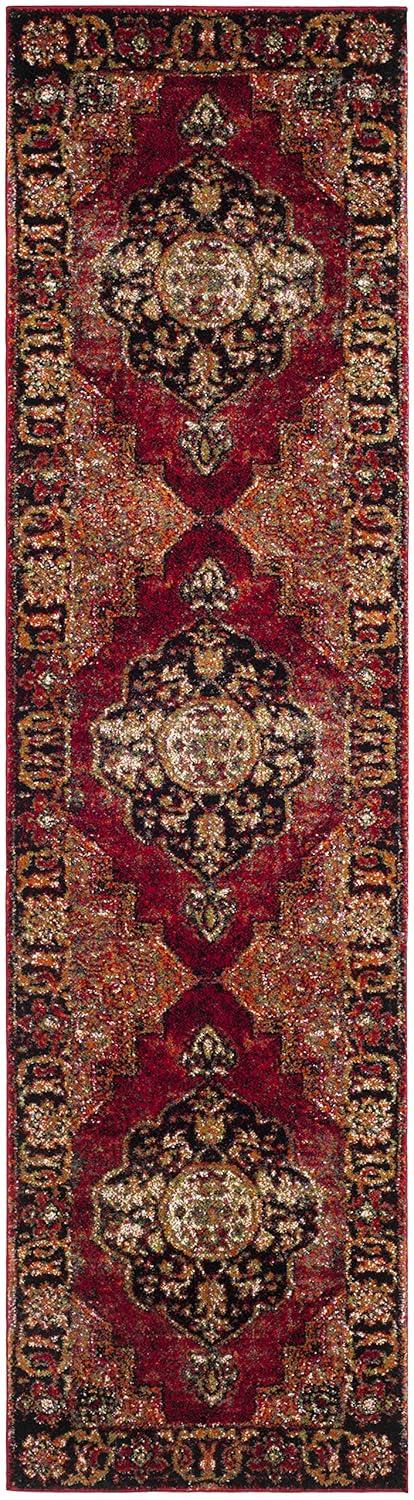 Vintage Hamadan VTH219 Power Loomed Indoor Runner Rug - Red/Multi - 2'3"x18' - Safavieh