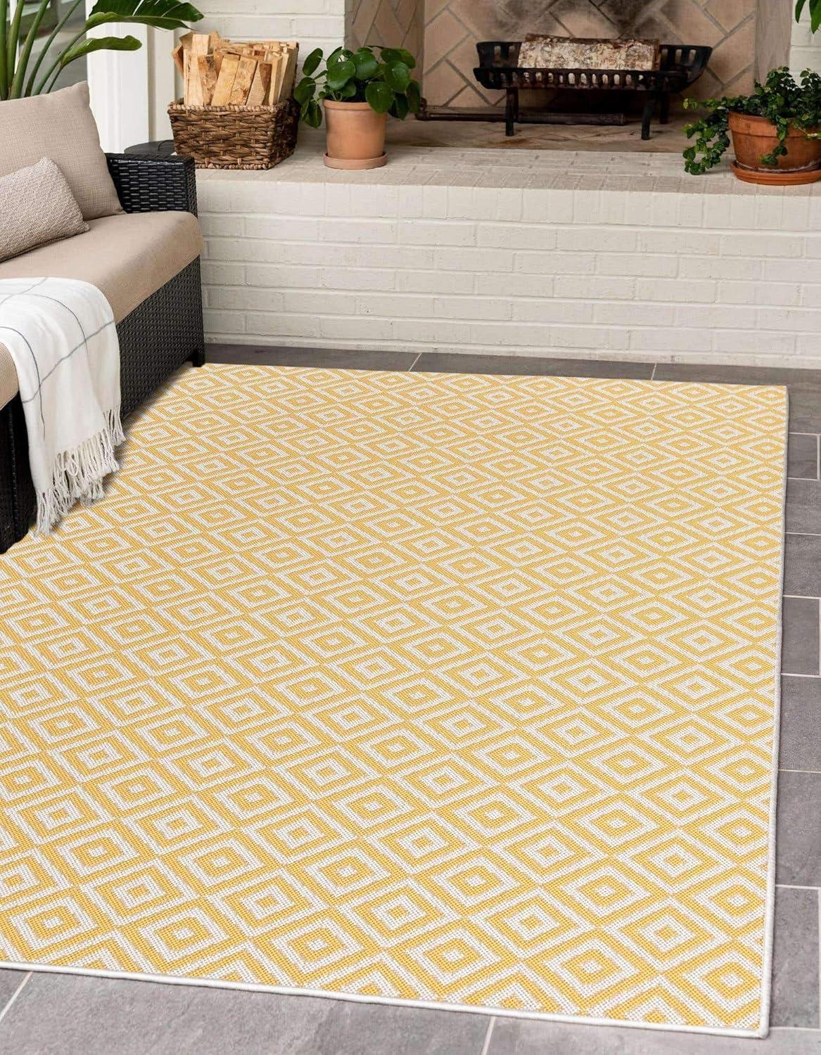 Jill Zarin Outdoor Costa Rica Geometric Woven Area Rug