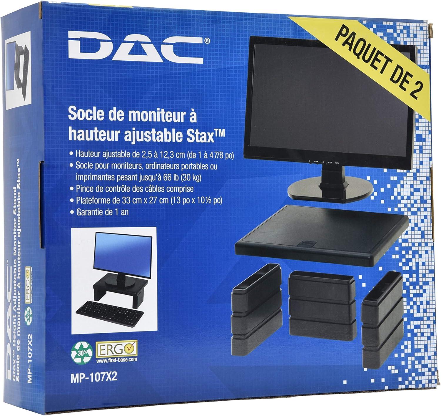 Data Accessories Company Stax MP-107 Monitor Riser Stand