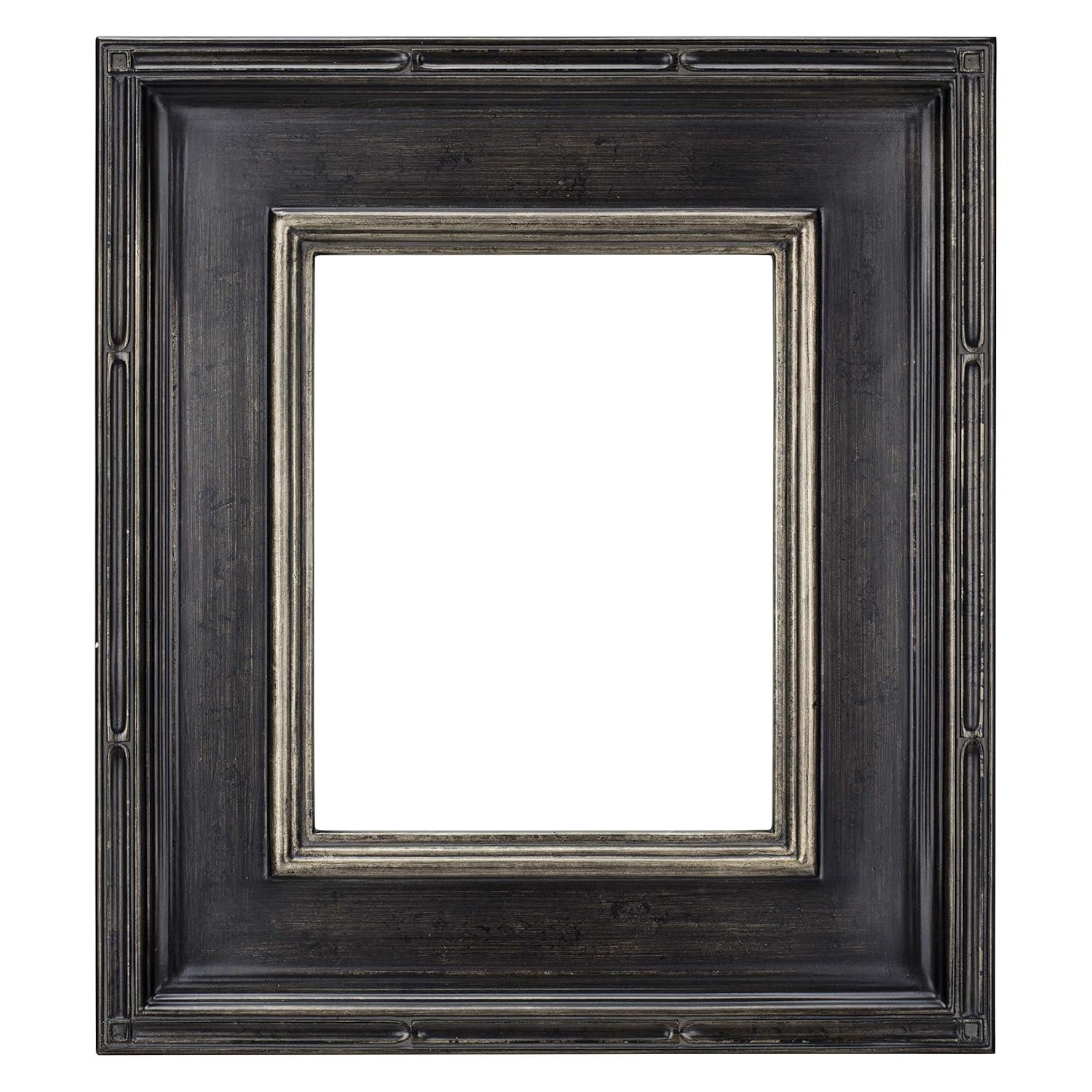 Creative Mark Museum Plein Aire Frame - Antique Black w/ Silver Detail - 11x14