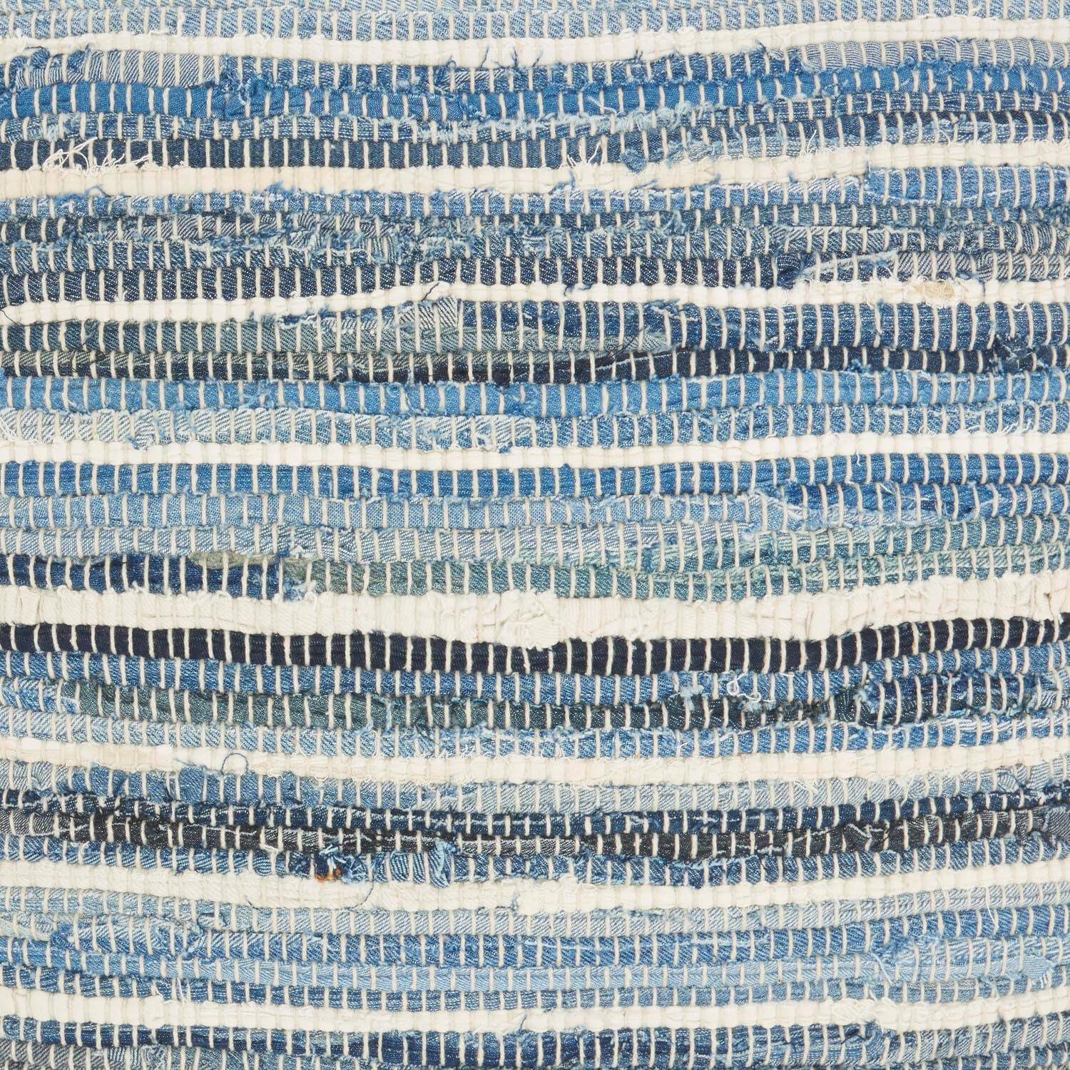 Life Styles Woven Throw Pillow Denim - Mina Victory