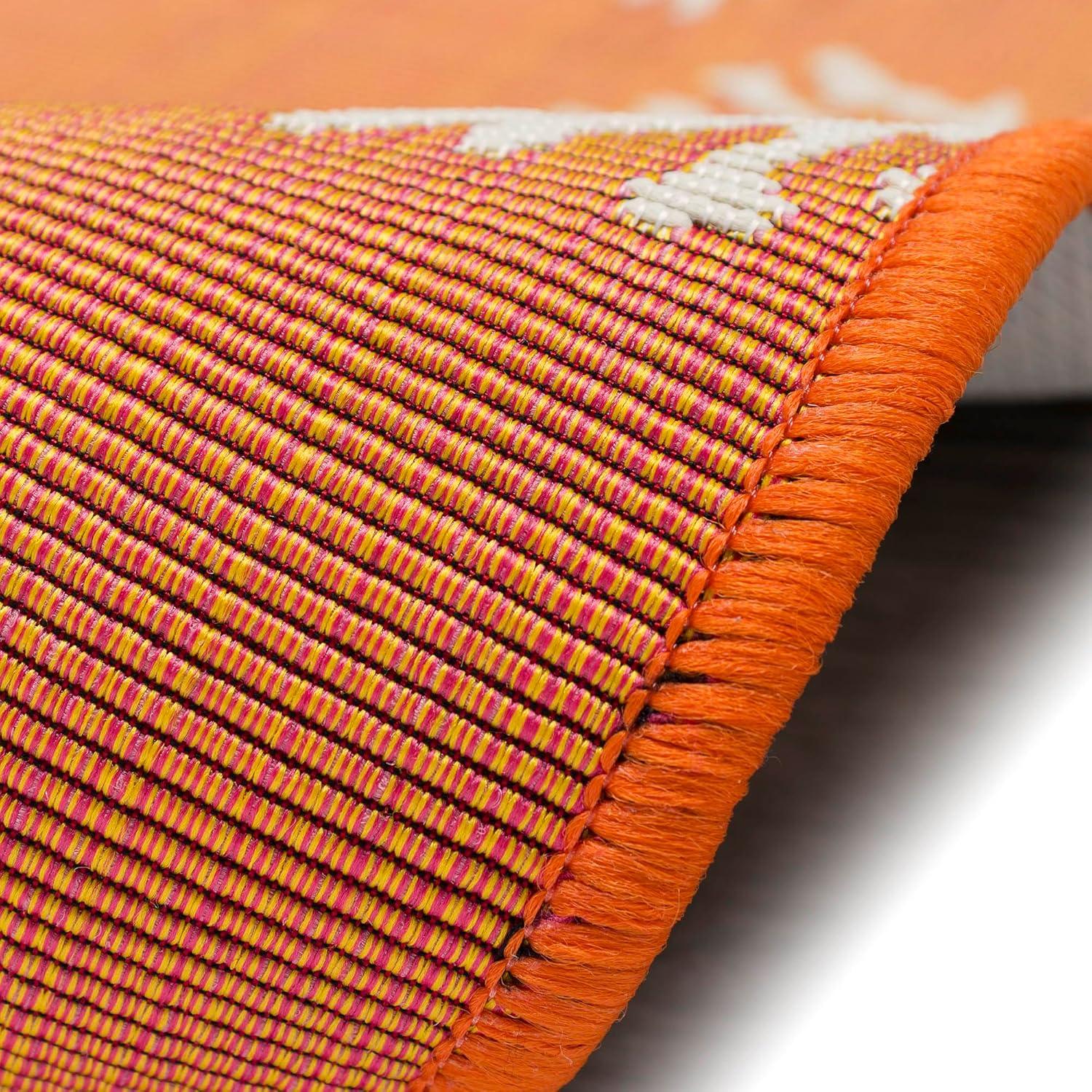 Liora Manne Esencia Coral Edge Indoor/Outdoor Mat Sunset 2' x 2'10"