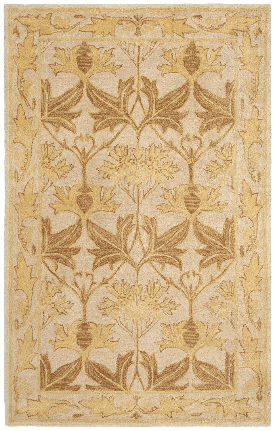 Anatolia AN541 Hand Tufted Indoor Area Rug - Beige/Gold - 5'x8' - Safavieh