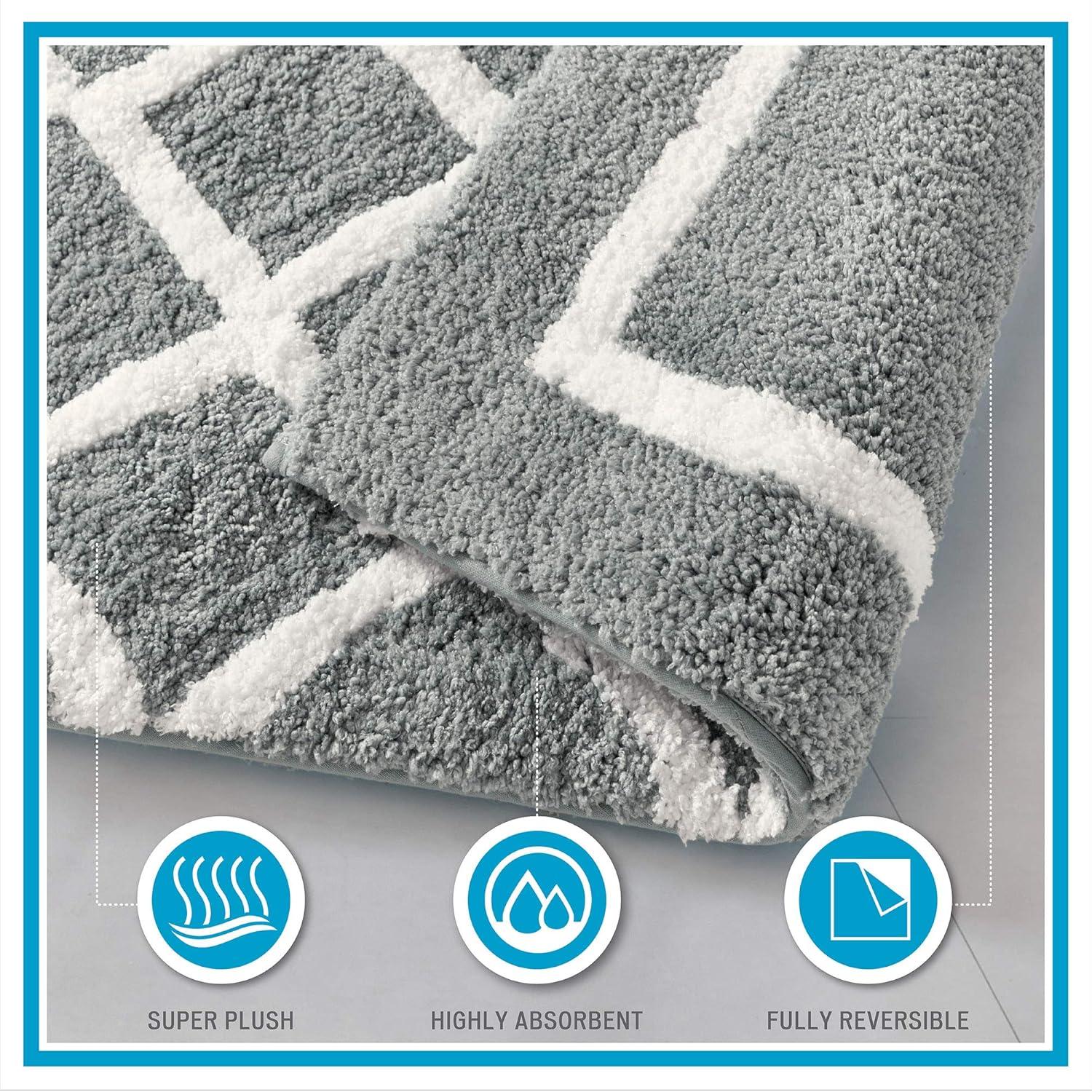 Madison Park Bittman Reversible High Pile Tufted Bath Rug