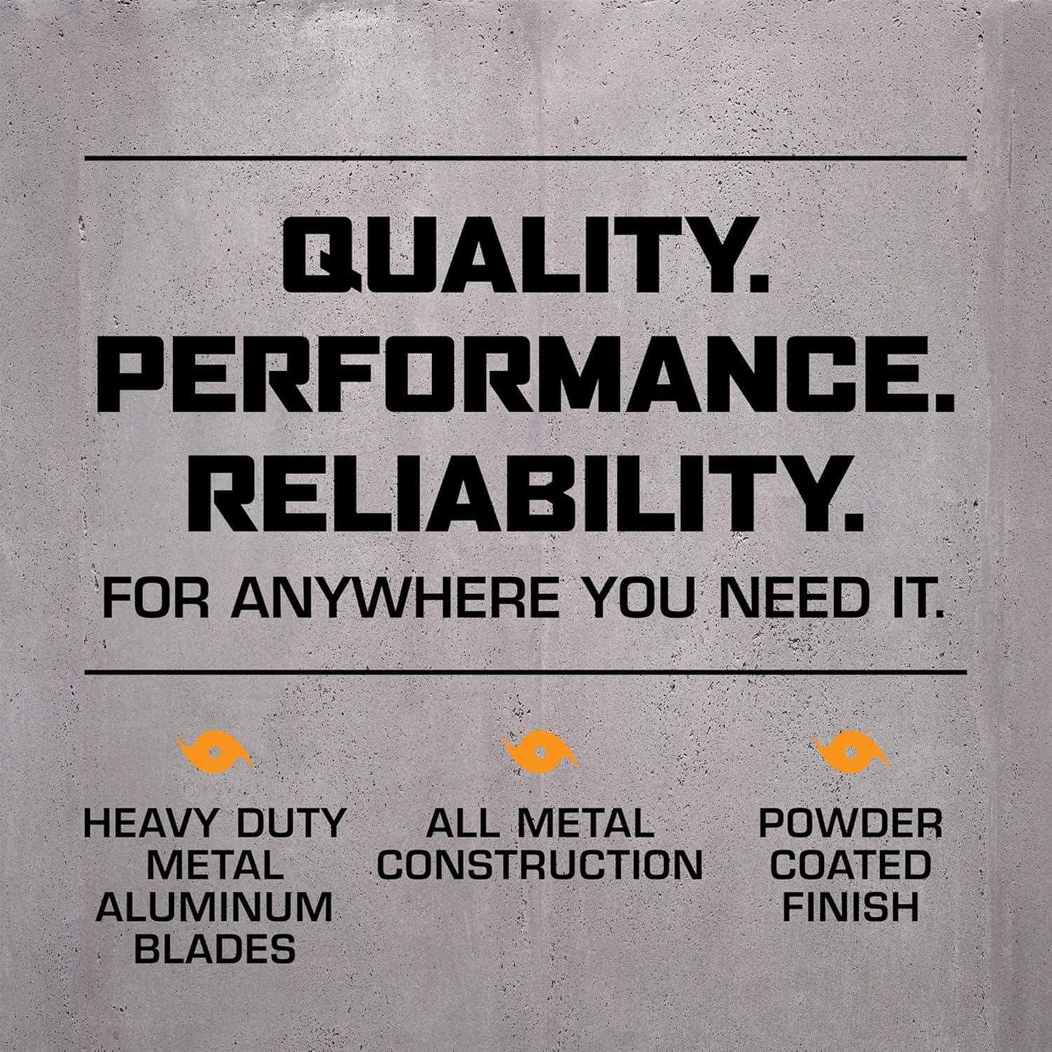 Hurricane Hurricane Pro 3 Adjustable Speed High Velocity Metal Box Fan