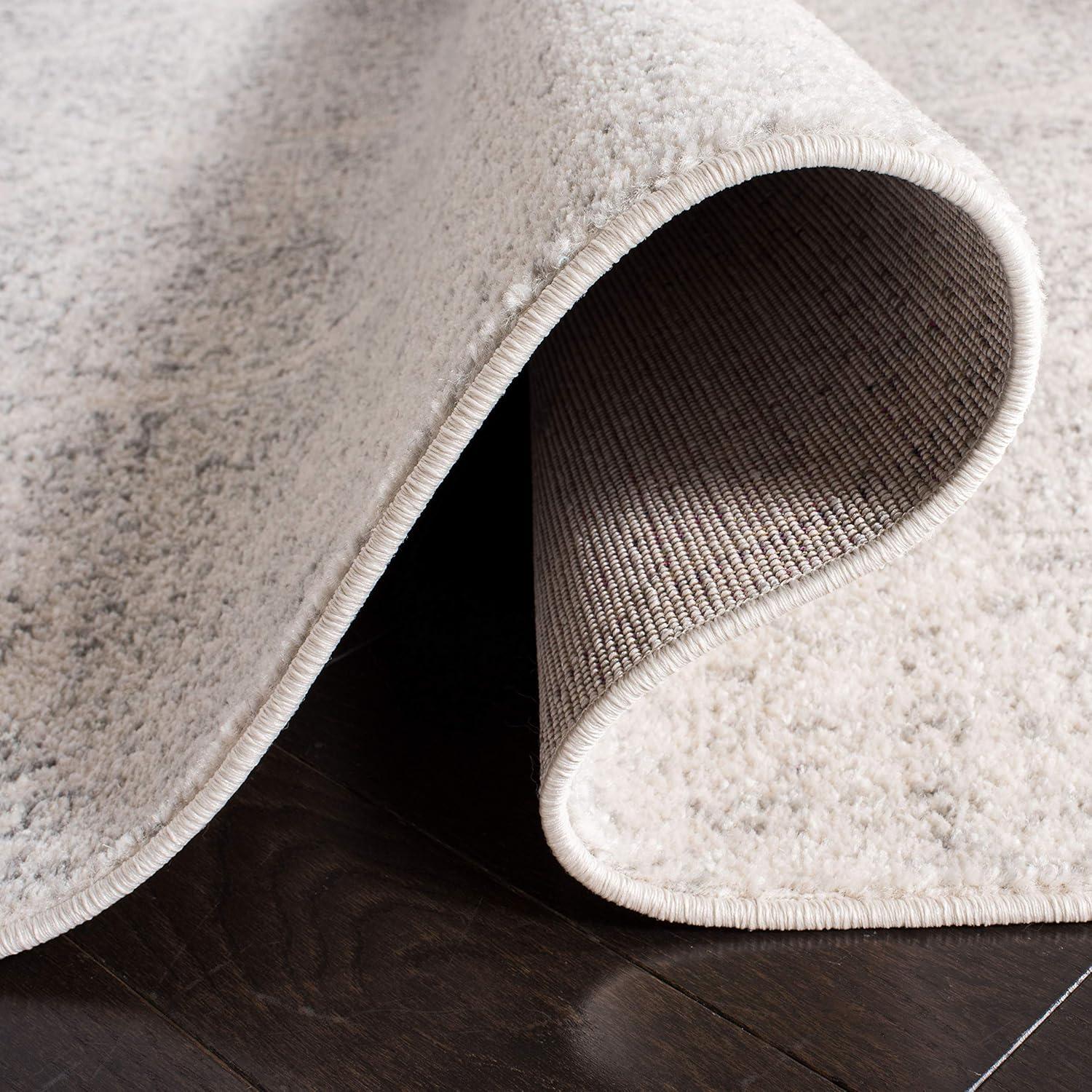 Madison MAD604 Power Loomed Indoor Area Rug - Ivory/Silver - 8'x10' - Safavieh