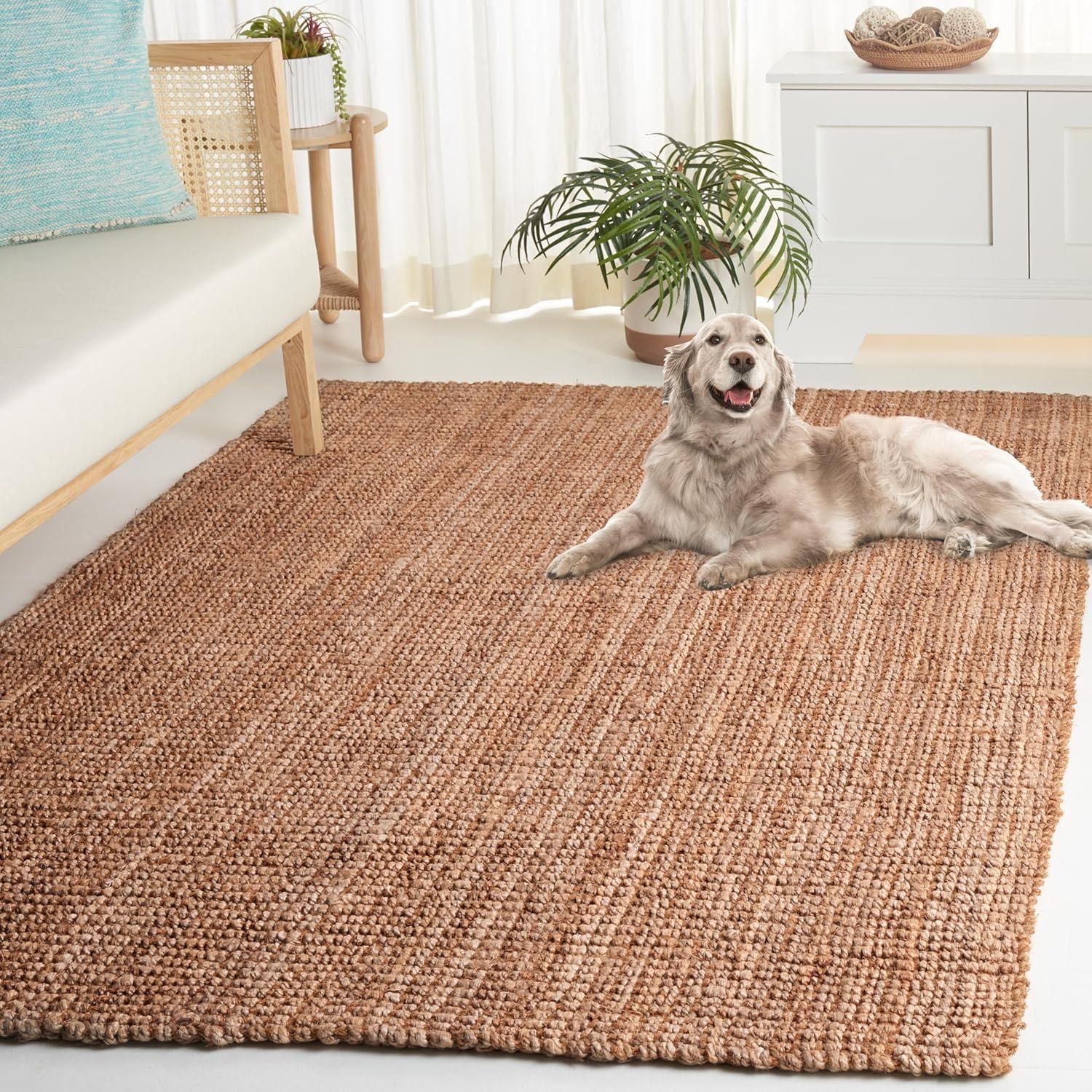 Safavieh  Handmade Natural Fiber Nineke Casual Jute Rug 3' x 3' Square - Natural