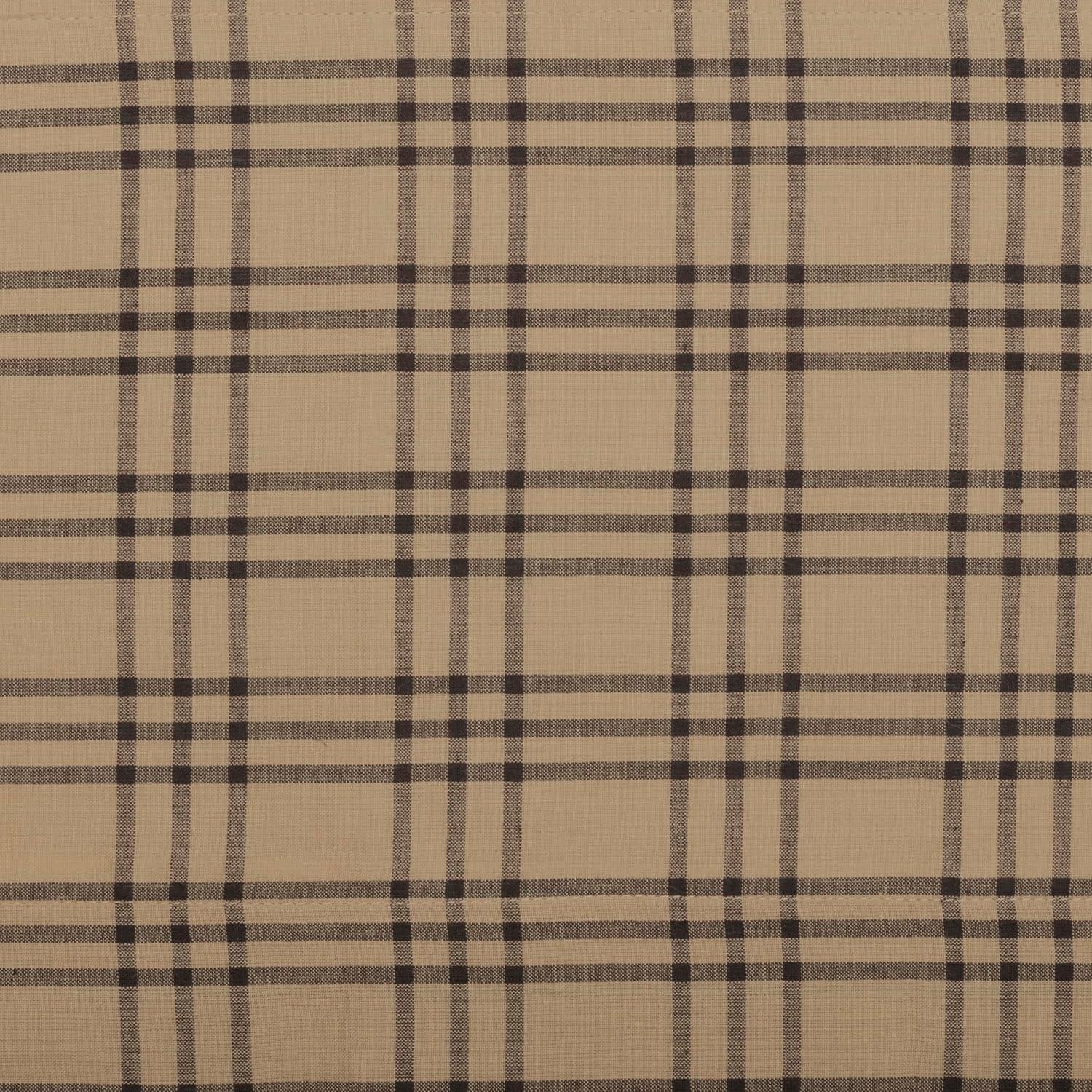 Sawyer Mill Charcoal Plaid Cotton Rod Pocket Valance