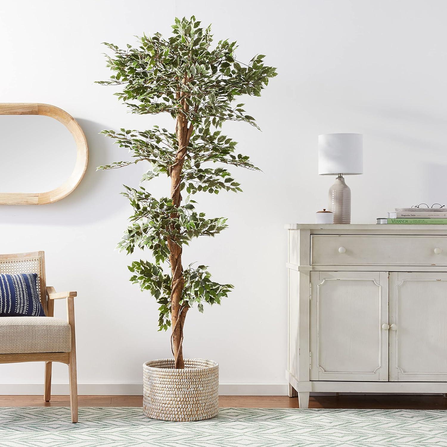 Nearly Natural 6-ft Variegated Ficus Tree