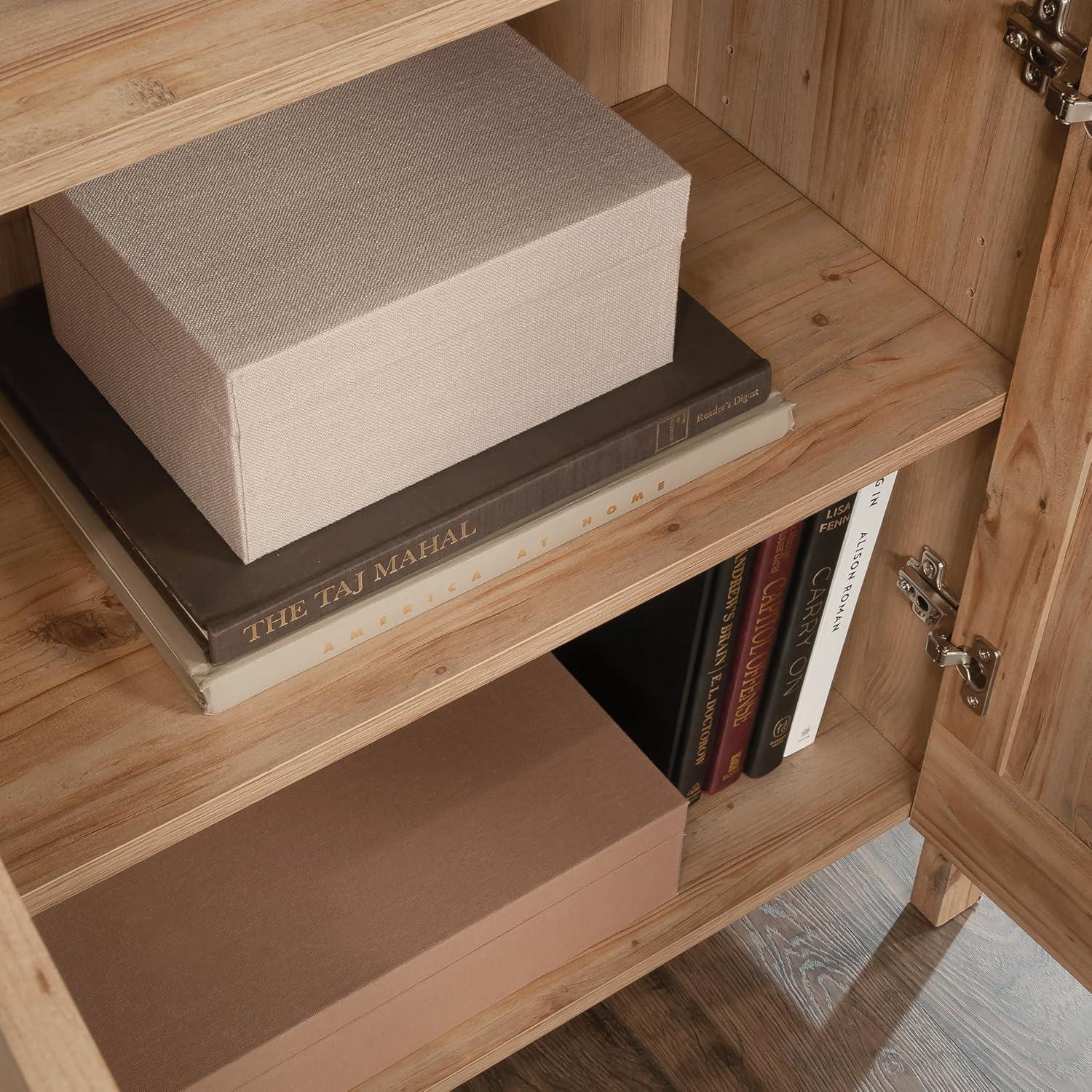 Sauder 72" 3 Shelf Bookcase with Doors Kaiki Pine