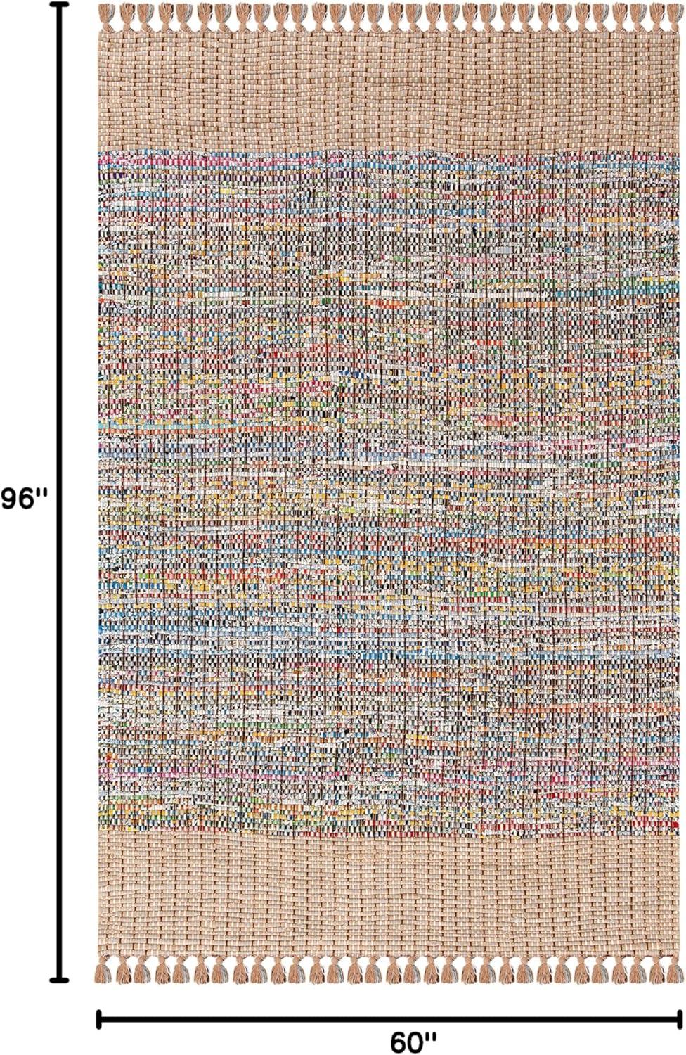 Montauk MTK972 Hand Woven Area Rug - Beige/Multi - 5'x8' - Safavieh.