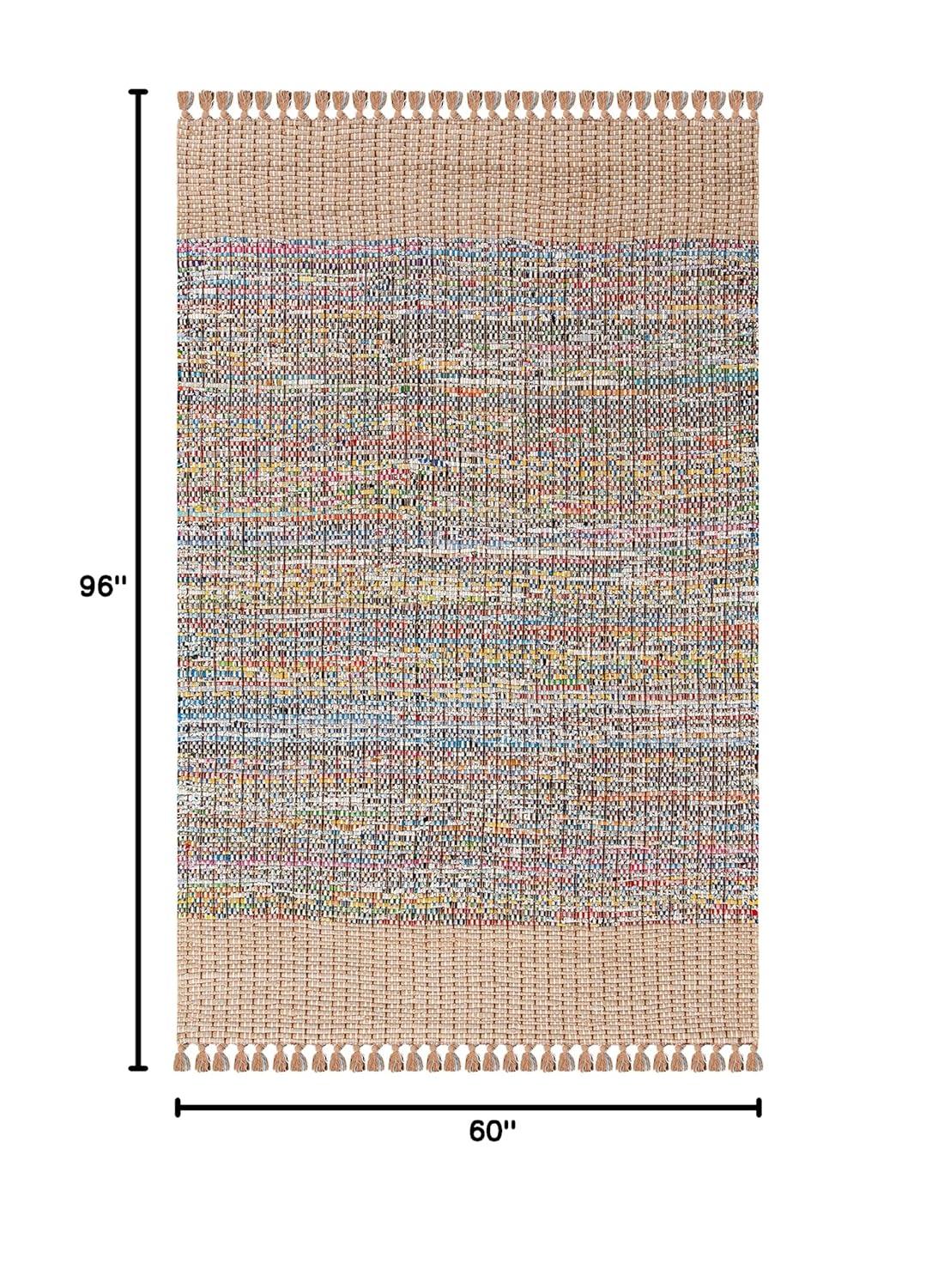 Montauk MTK972 Hand Woven Area Rug - Beige/Multi - 5'x8' - Safavieh.