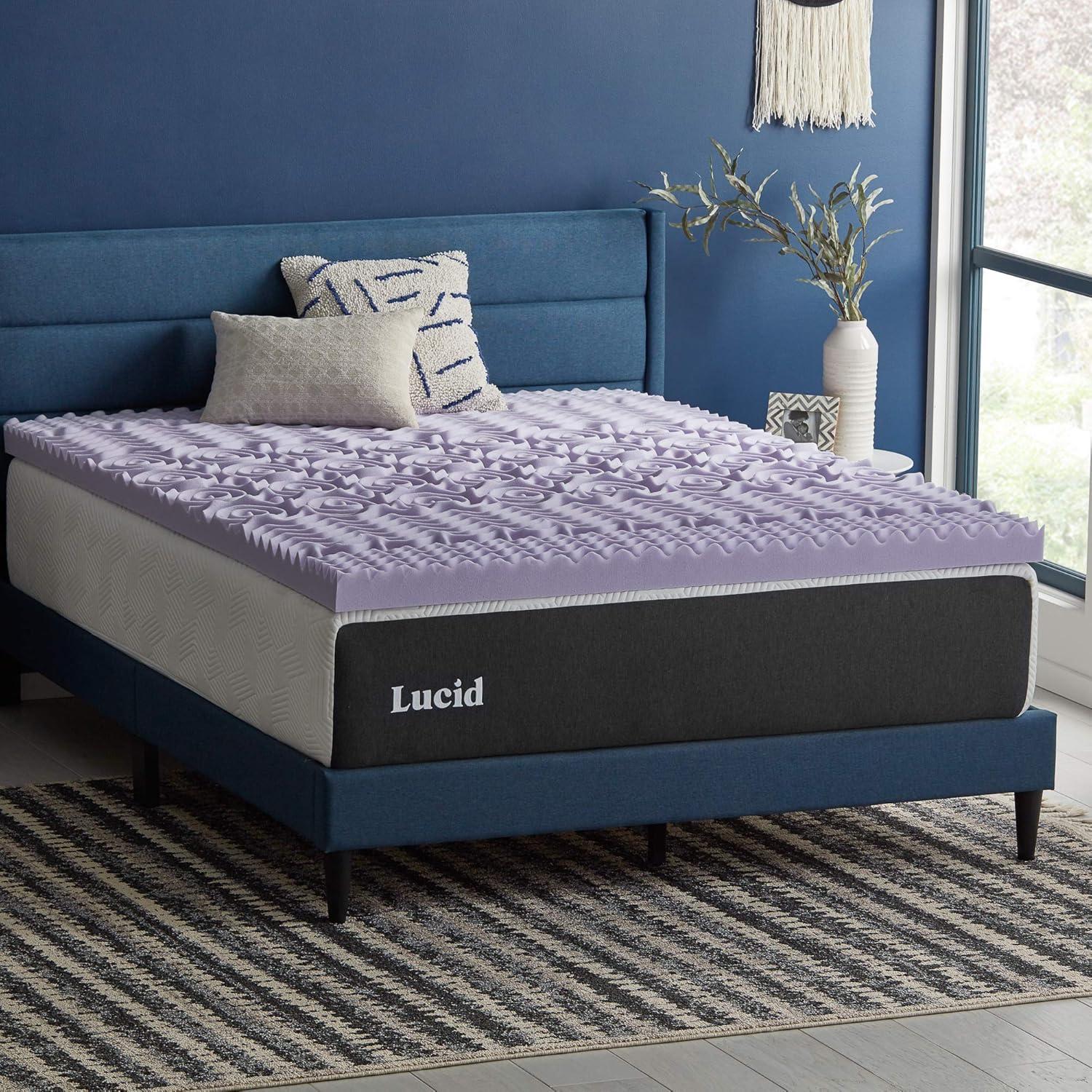 Lavender Infused Twin Memory Foam Mattress Topper