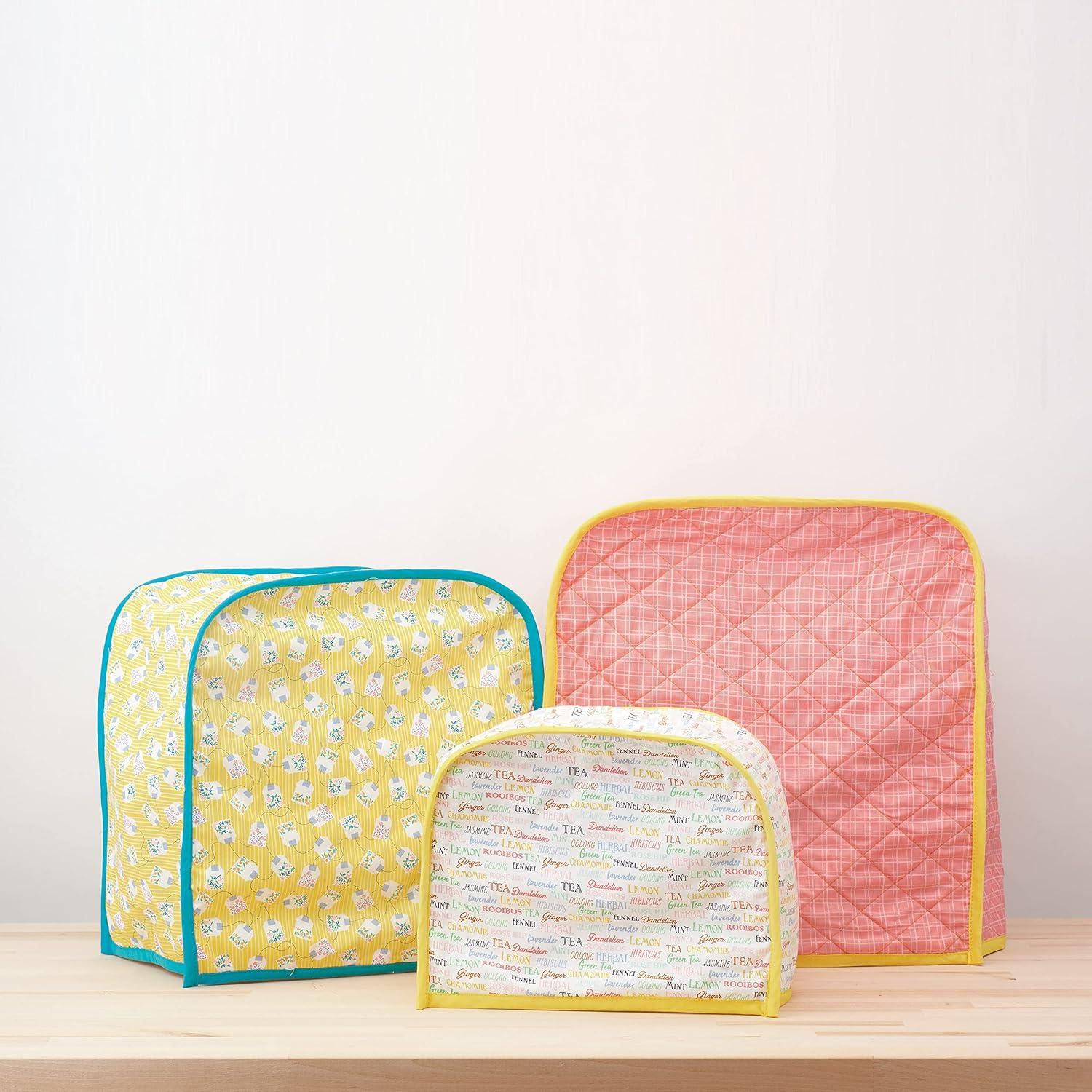 Simplicity Kitchen Appliance Covers, Oven Mitt, and Pot Holder Packet, Code 9303 Sewing Pattern, One Size, White