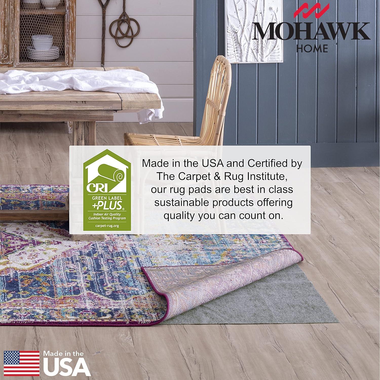 Durable Dual Surface 5x7 Low-Profile Rug Pad in Felt & Rubber