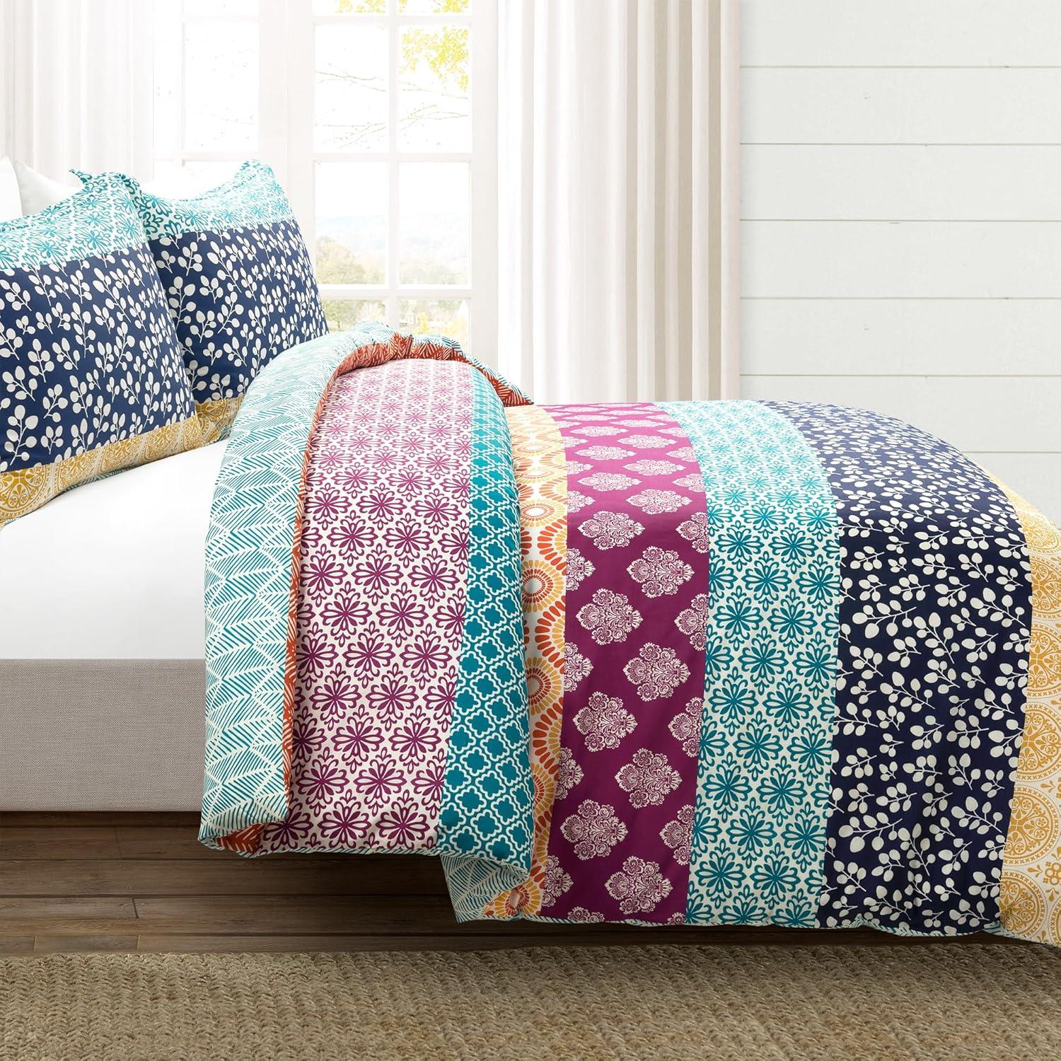 Lush Decor Lucymae 100% Cotton Duvet Cover Set