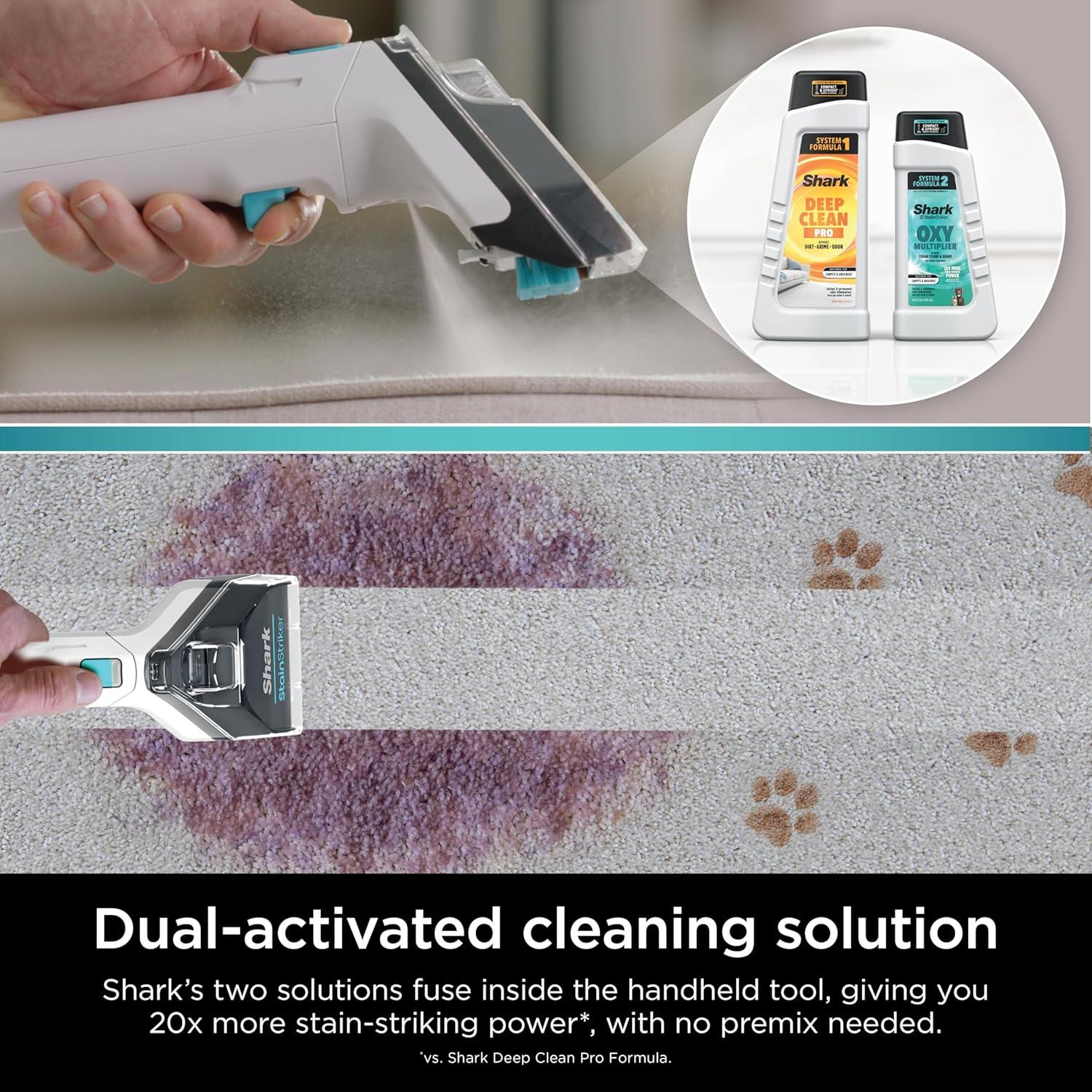 Shark StainStriker Portable Carpet & Upholstery Cleaner, Spot, Stain, & Odor Eliminator with 3 Attachments