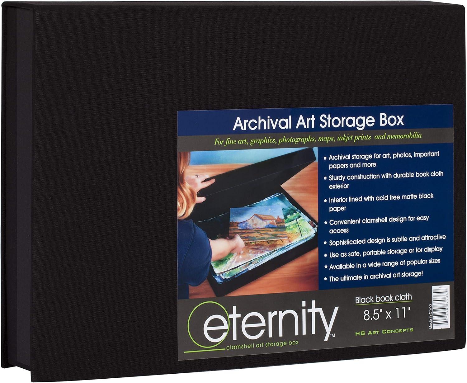 HG Concepts HG Art Concepts Eternity Archival Clamshell Art Portfolio Storage Box 8.5x11"