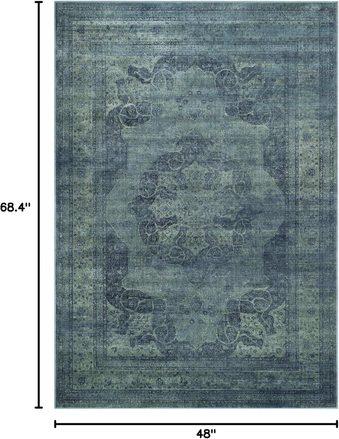 SAFAVIEH Vintage Lamont Traditional Area Rug, Blue/Multi, 4' x 5'7"