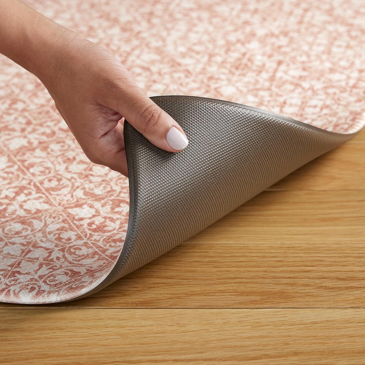 Town & Country Living TOWN & COUNTRY BASICS Comfort Plus Non-Slip Backing Vintage Medallion Tile Anti Fatigue Comfort Mat