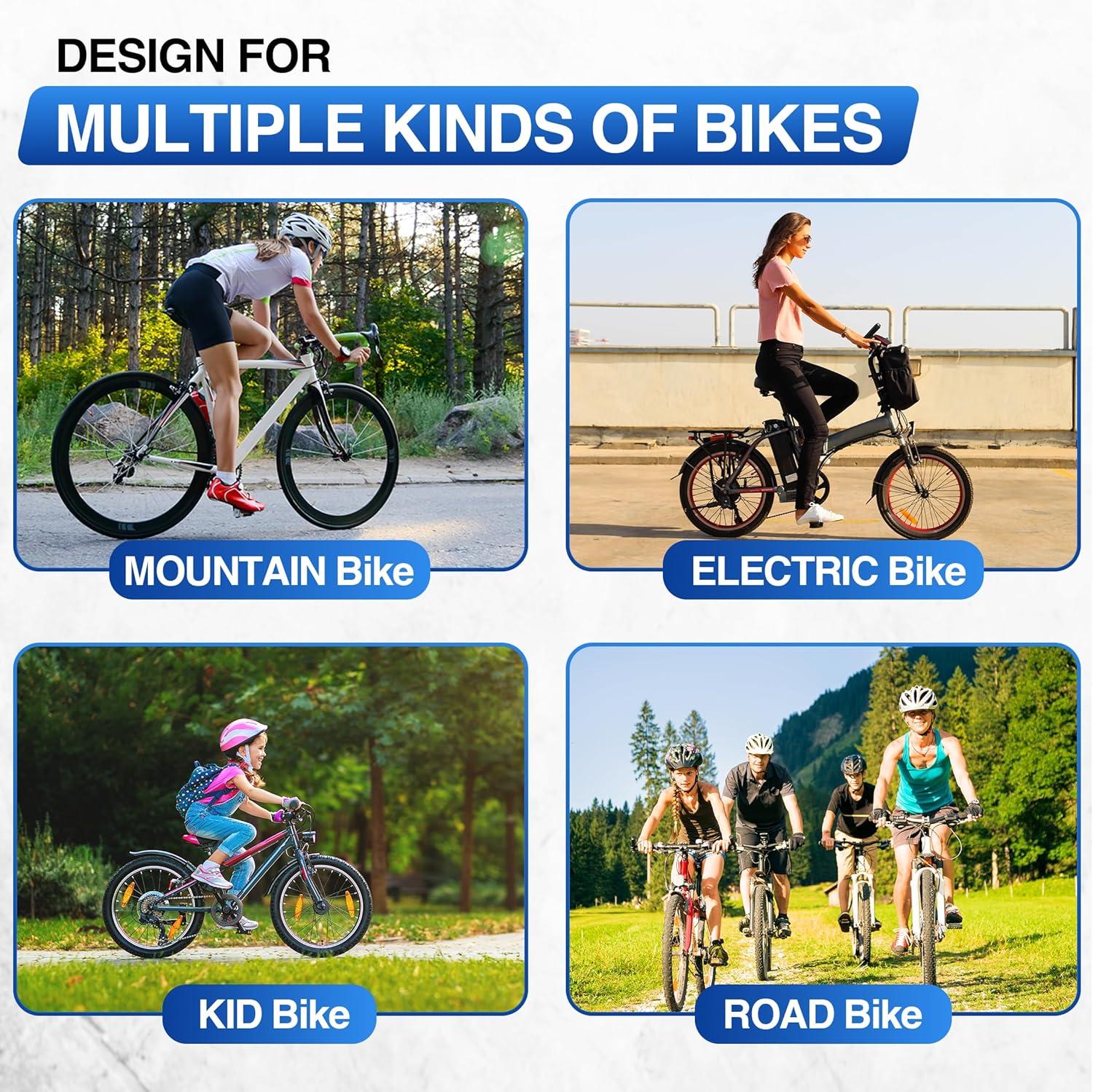 Yes4All Freestanding Bike Storage Rack, 300 Lbs 5 Levels Sturdy Steel Vertical Bike Rack, Bike Racks for Home and Garage Organizer, Indoor/Outdoor Bike Storage Rack