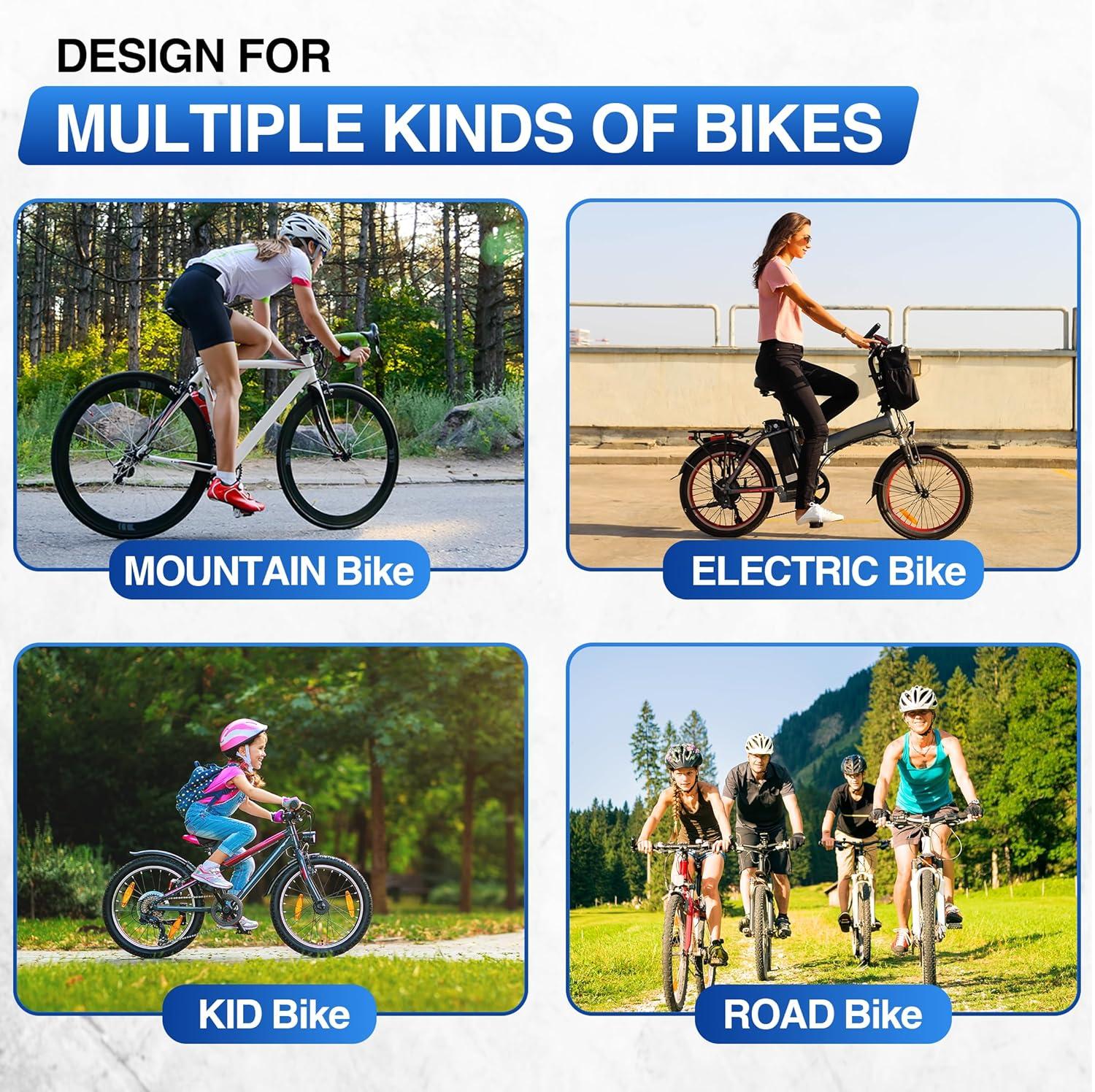 Yes4All Freestanding Bike Storage Rack, 300 Lbs 5 Levels Sturdy Steel Vertical Bike Rack, Bike Racks for Home and Garage Organizer, Indoor/Outdoor Bike Storage Rack