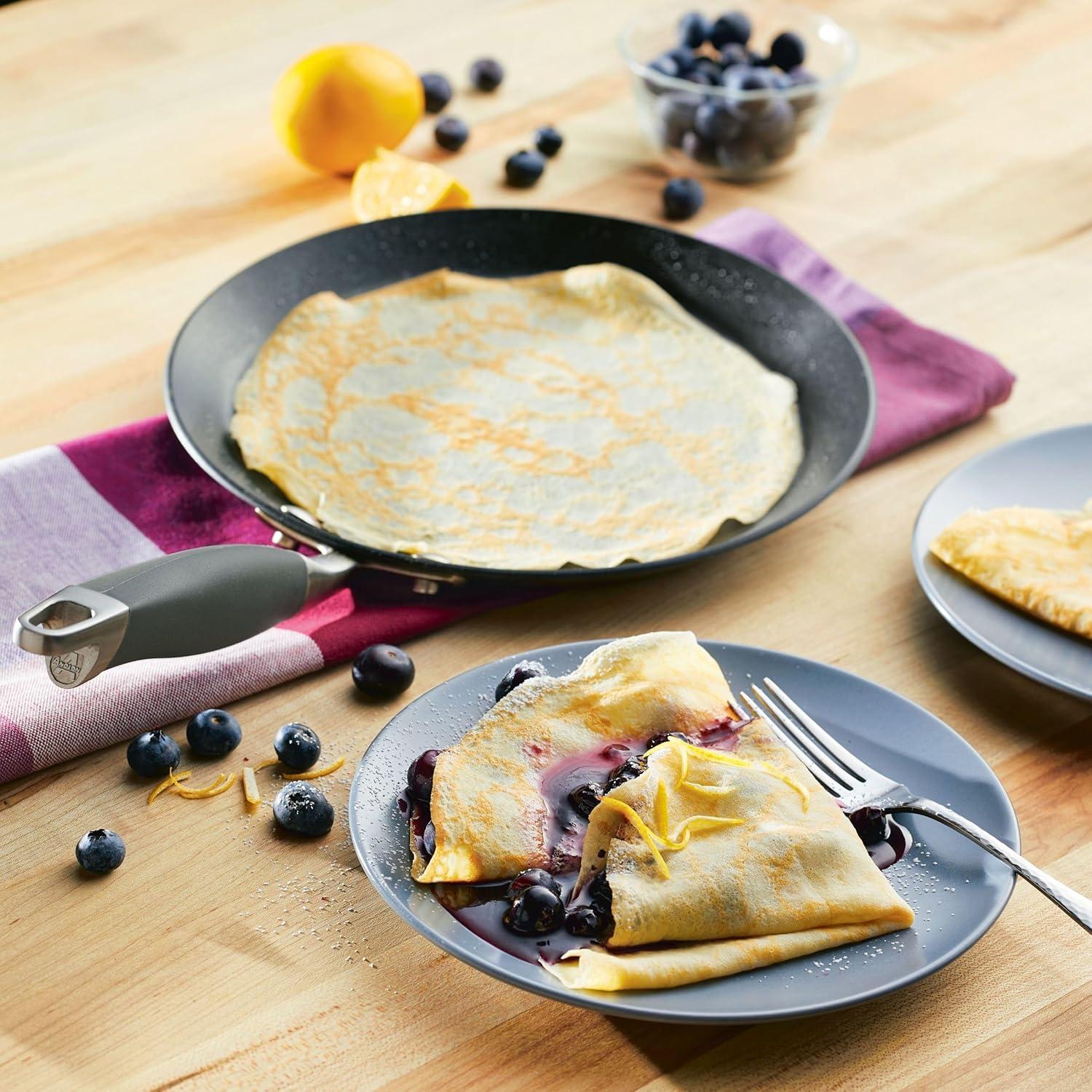 Anolon Advanced Home 9.5 inch Hard Anodized Nonstick Crepe Pan, Moonstone