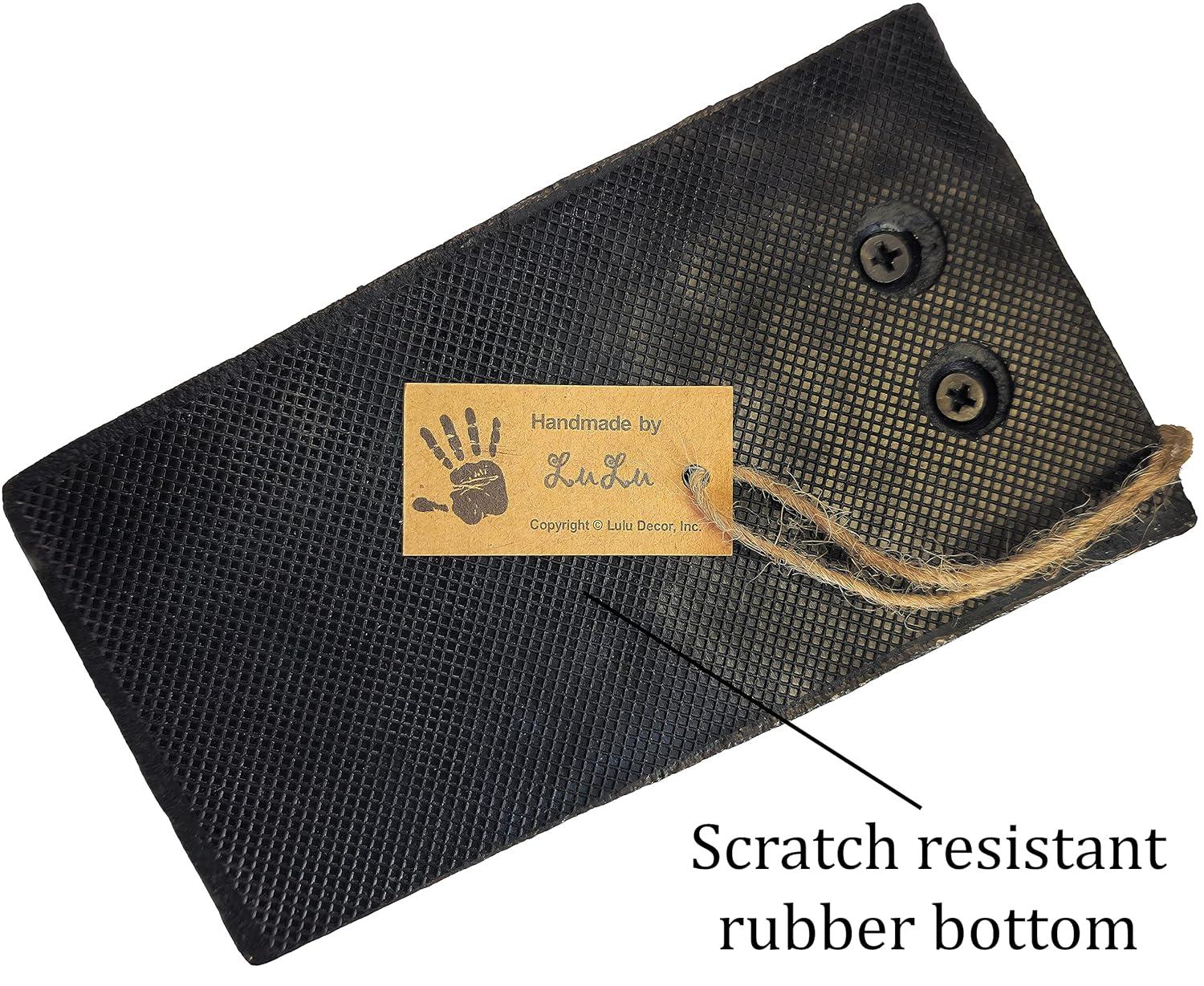 Lulu Decor, Cast Iron Fleur De Lis Door Stop, Door Stopper (LB15BK1)