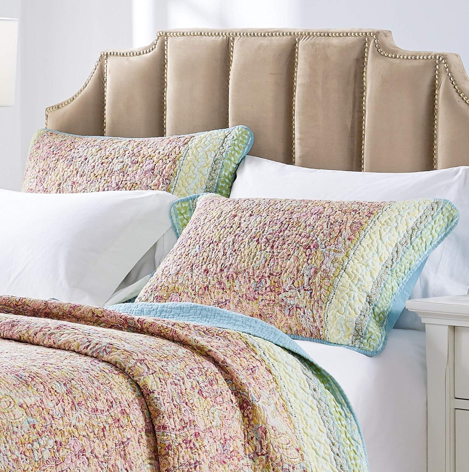 Greenland Home Fashions Palisades Quilt Set Pastel