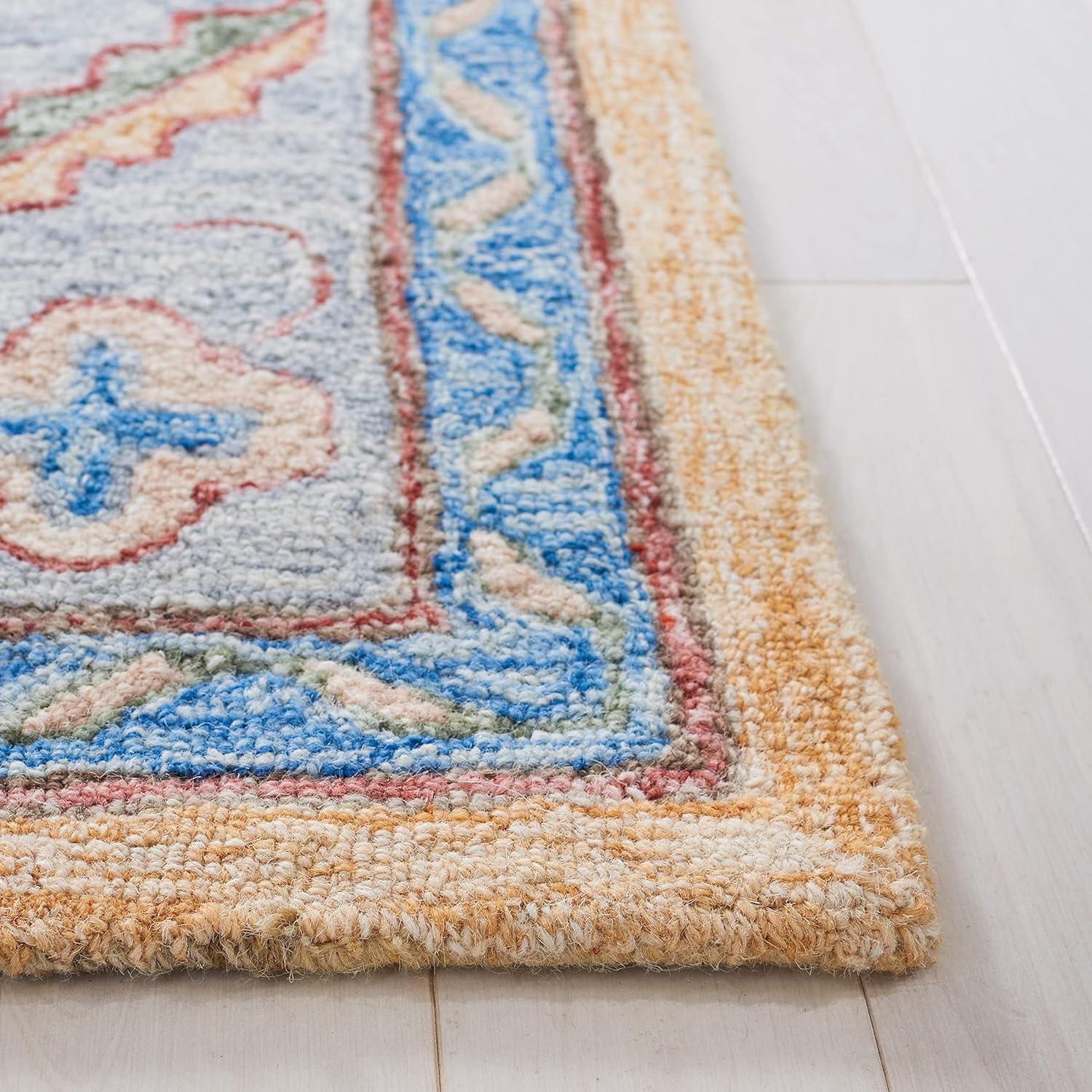 Metro MET352 Hand Tufted Indoor Accent Rug - Yellow/Rust - 3'x5' - Safavieh