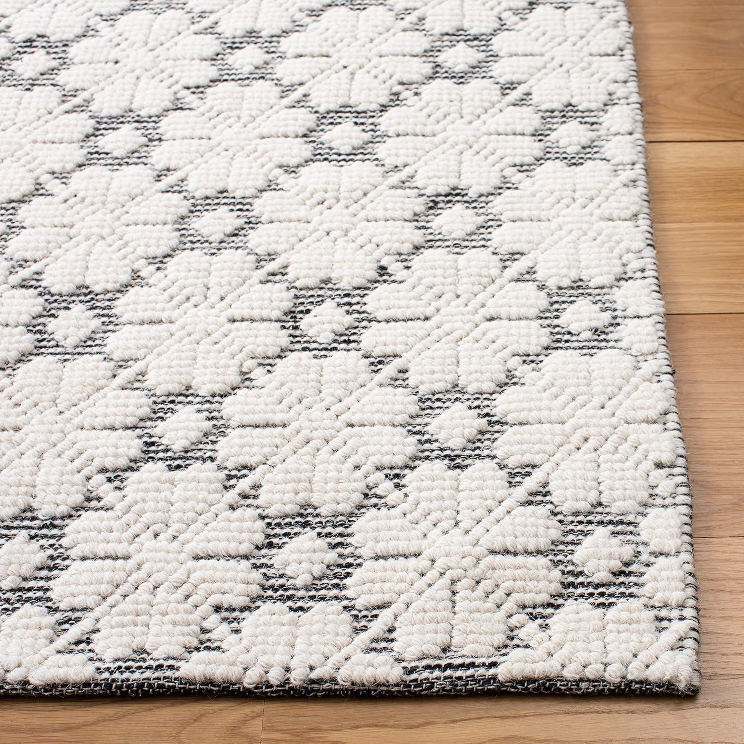 Martha Stewart Vermont - MSR3503 - Indoor Hand Woven Area Rugs - Ivory - 6'x9'