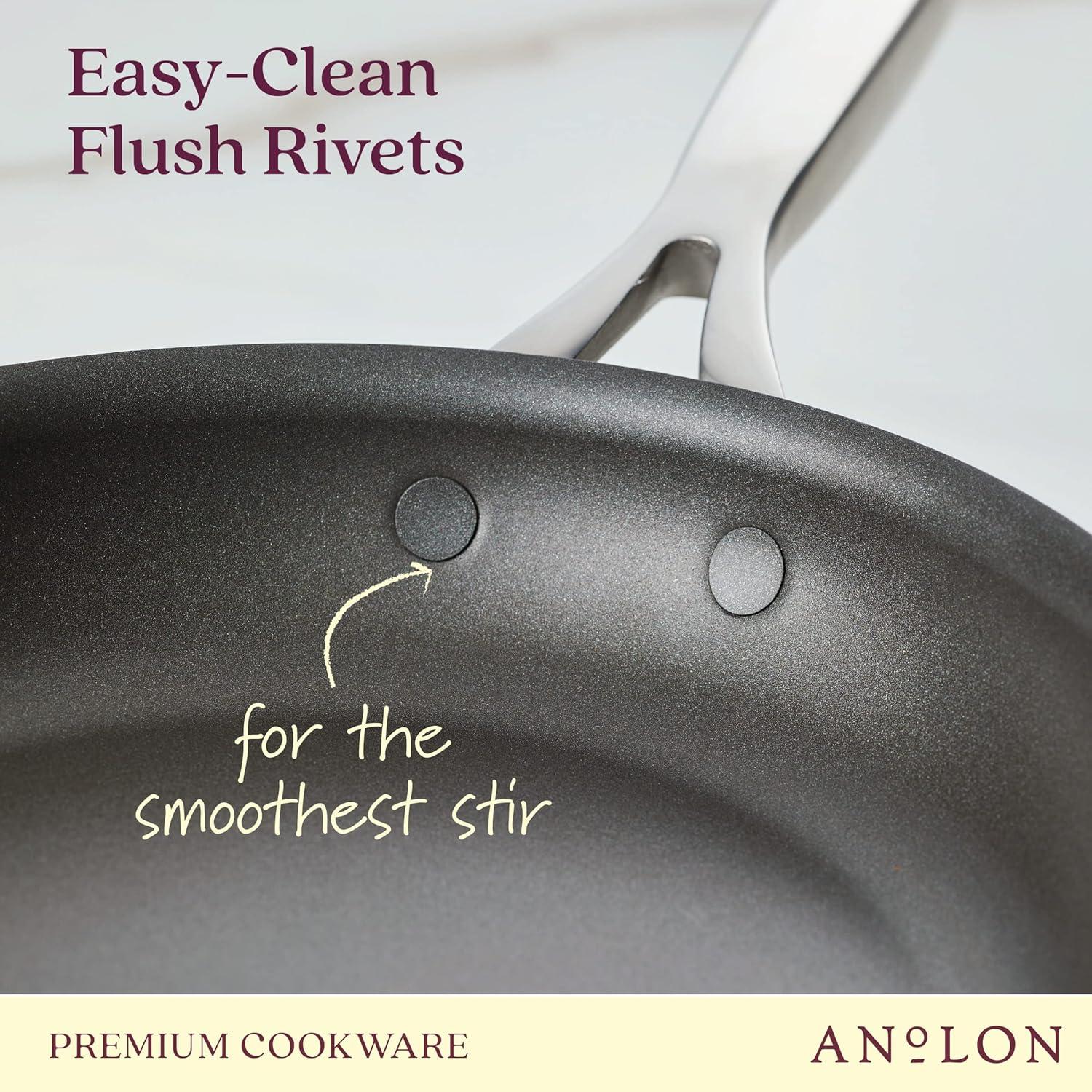 Anolon Ascend Hard Anodized Nonstick Frying Pan / Skillet, Induction Compatible