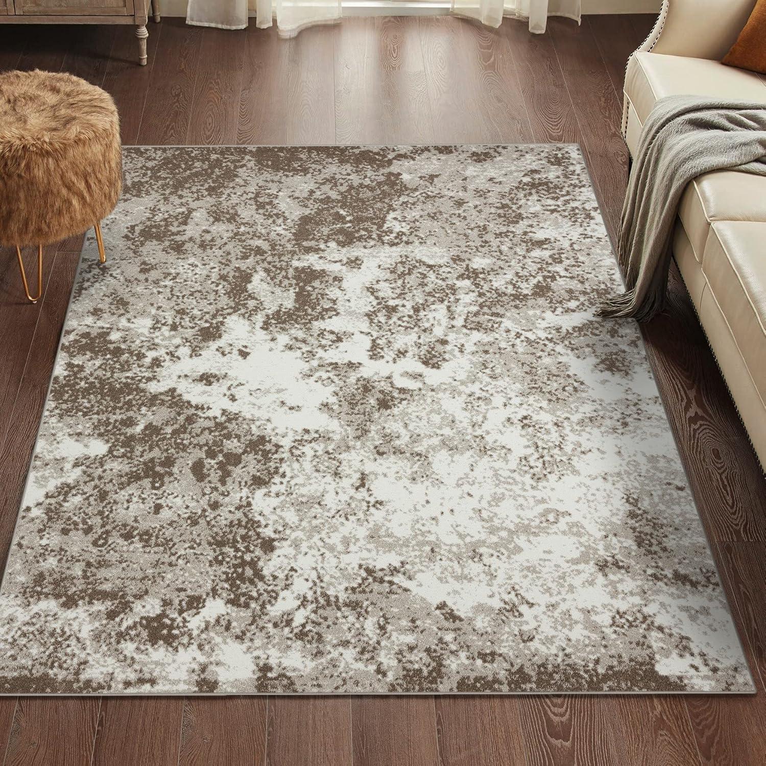 Luxe Weavers Beverly Collection Blue 8x10 Modern Abstract Area Rug