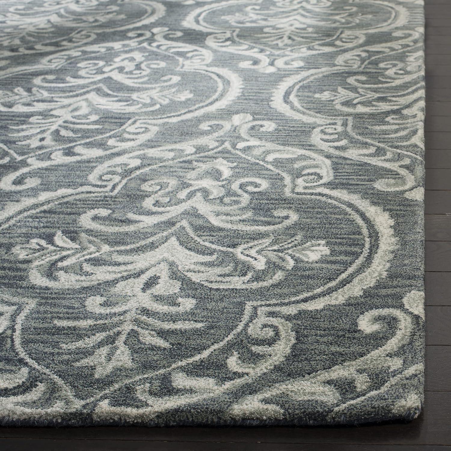Blossom BLM603 Hand Tufted Area Rug - Blue/Sage - 8'x10' - Safavieh.