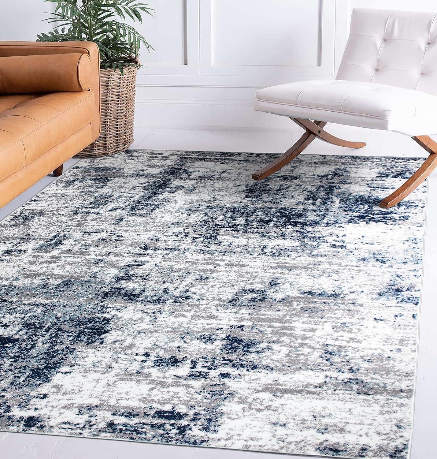 World Rug Gallery Distressed Abstract Area Rug