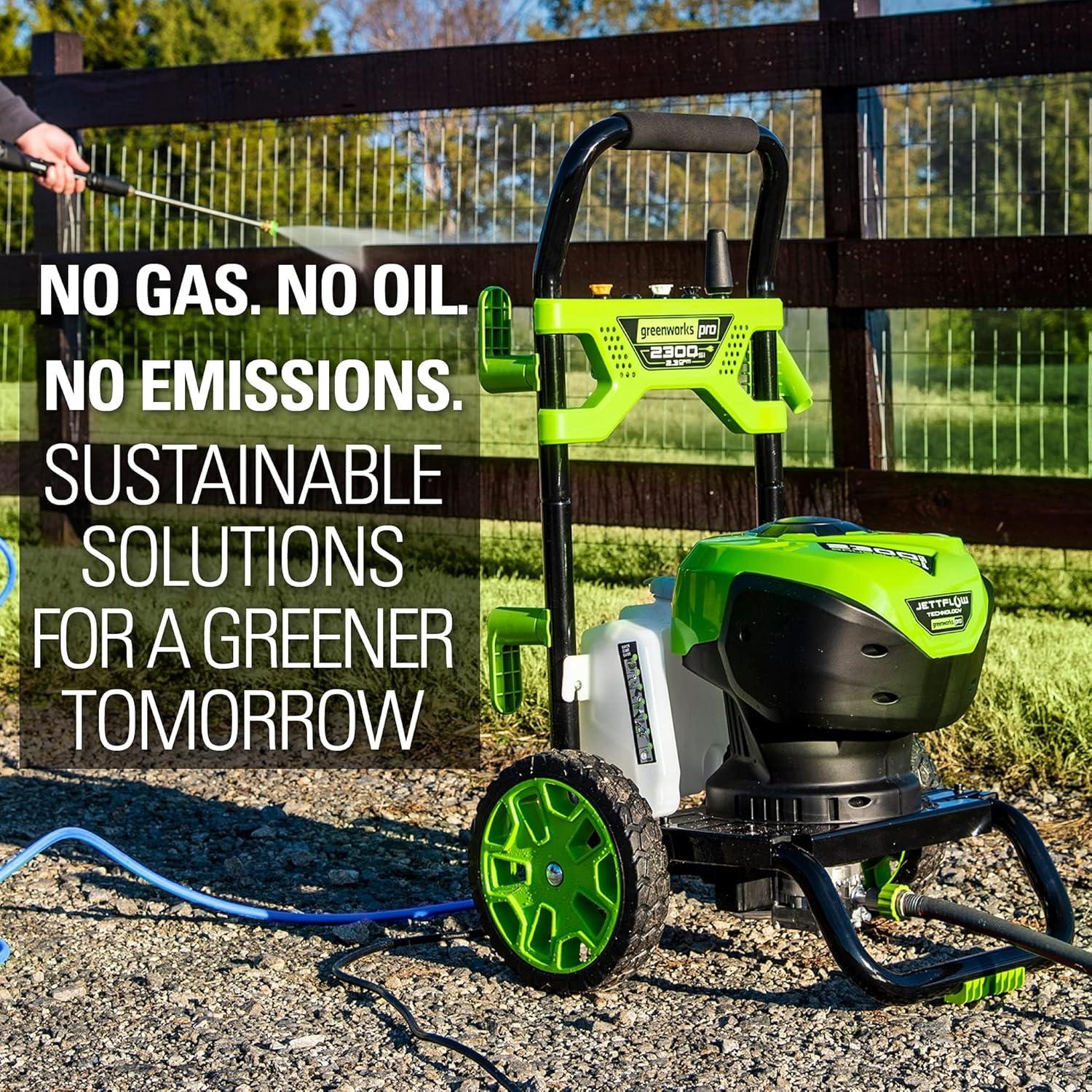 Greenworks 2300-PSI at 2.3 GPM AC Electric 120V Brushless Pressure Washer 5118002VT