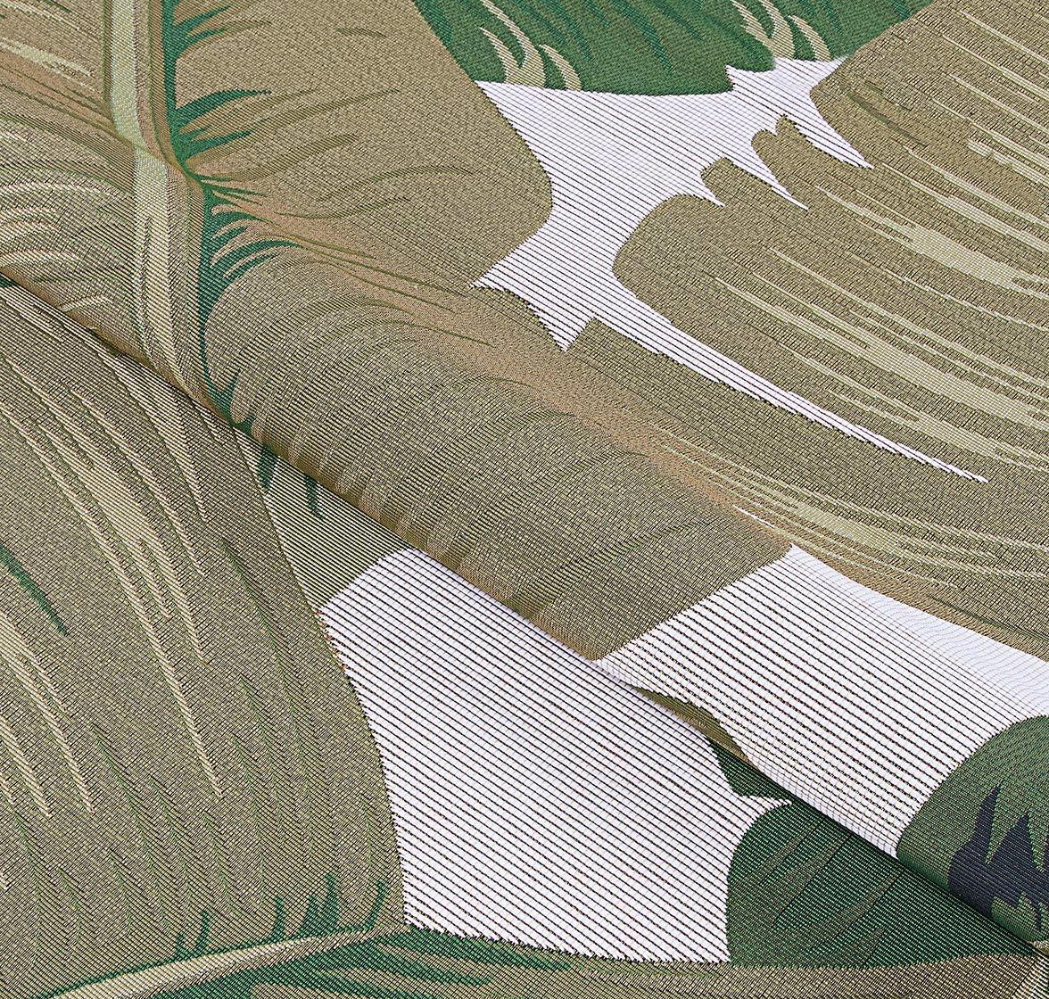 Couristan Dolce Palm Lily Indoor / Outdoor Area Rug, Hunter Green-Ivory, 4' x 5'10"